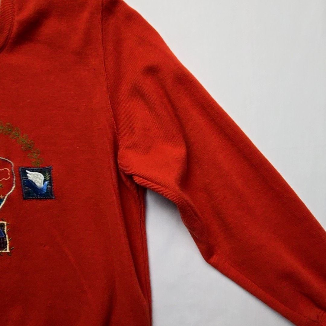 Vintage Vintage Alfred Dunner Sweater Cat Red Cat Graphic M 90s Size M / US 6-8 / IT 42-44 - 8 Thumbnail