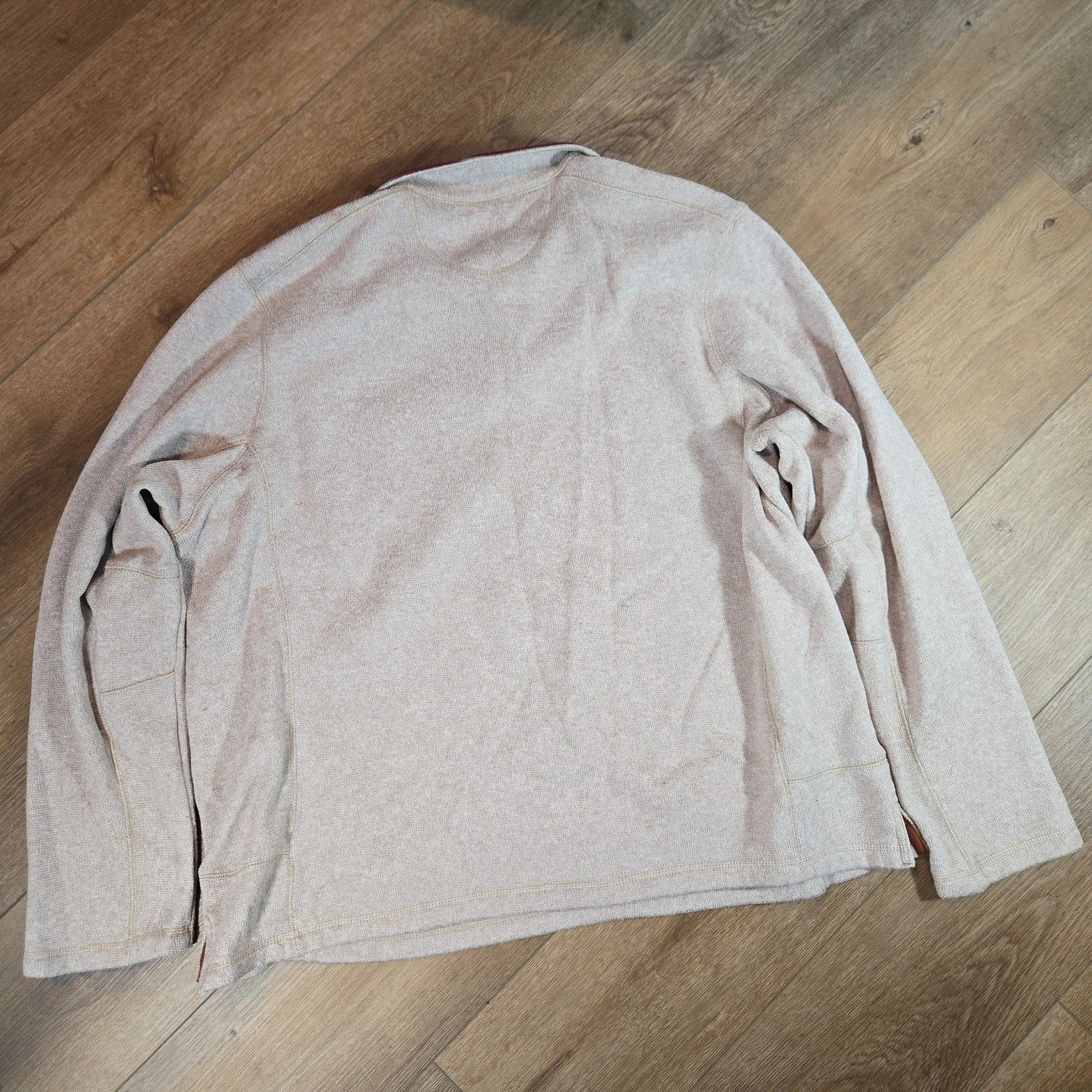 Woolrich Woolen Mills Woolrich Fleece Henley Pullover XXL Beige 1/4 Snap Knit Size US XXL / EU 58 / 5 - 7 Thumbnail