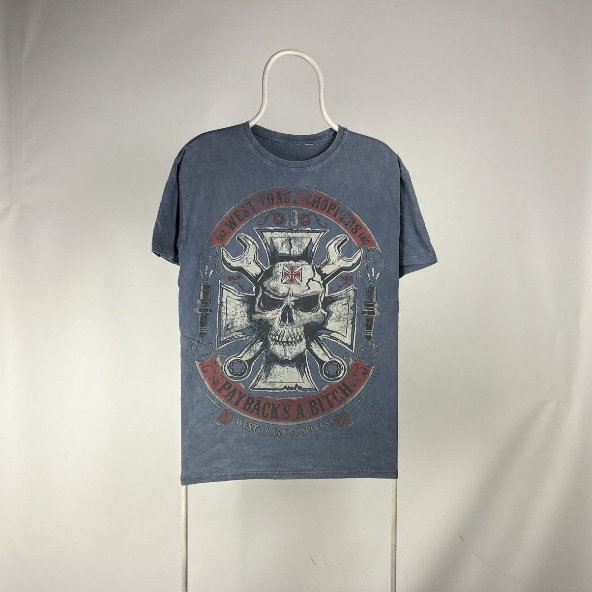 West Coast Choppers West Coast Choppers Mechanic T-Shirt Vintage Blue Size US L / EU 52-54 / 3 - 1 Thumbnail
