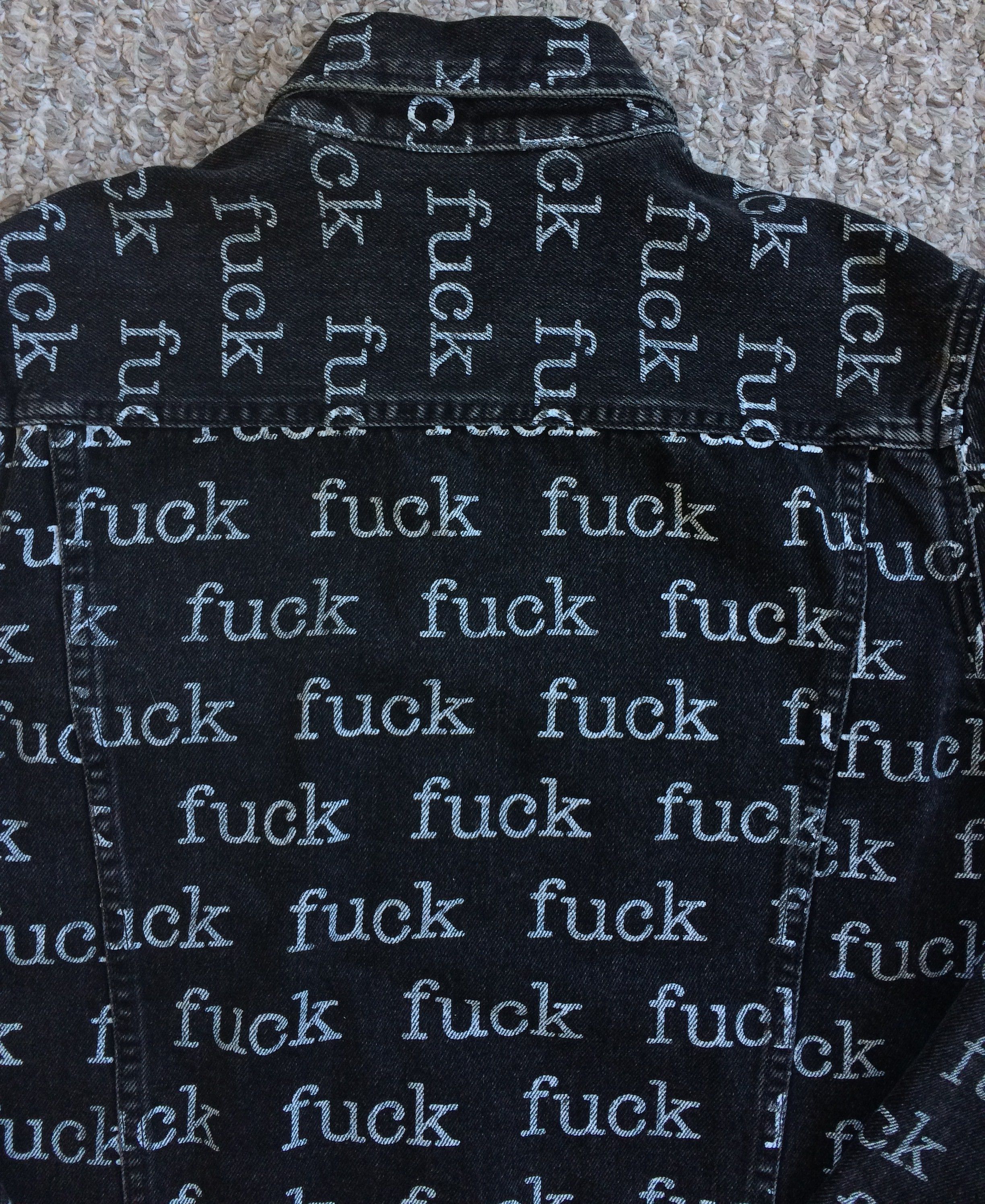 Supreme S/S 2013 Supreme Fuck Denim Jacket Size US M / EU 48-50 / 2 - 6 Thumbnail