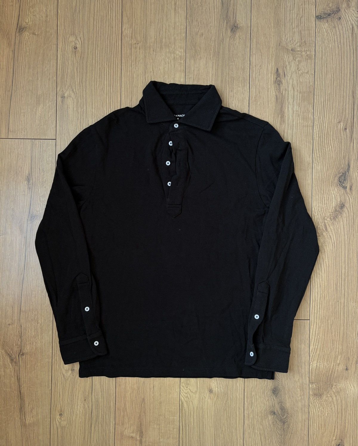 Spier & Mackay Spier & Mackay Waffle Long Sleeve Polo Shirt Size US M / EU 48-50 / 2 - 1 Thumbnail