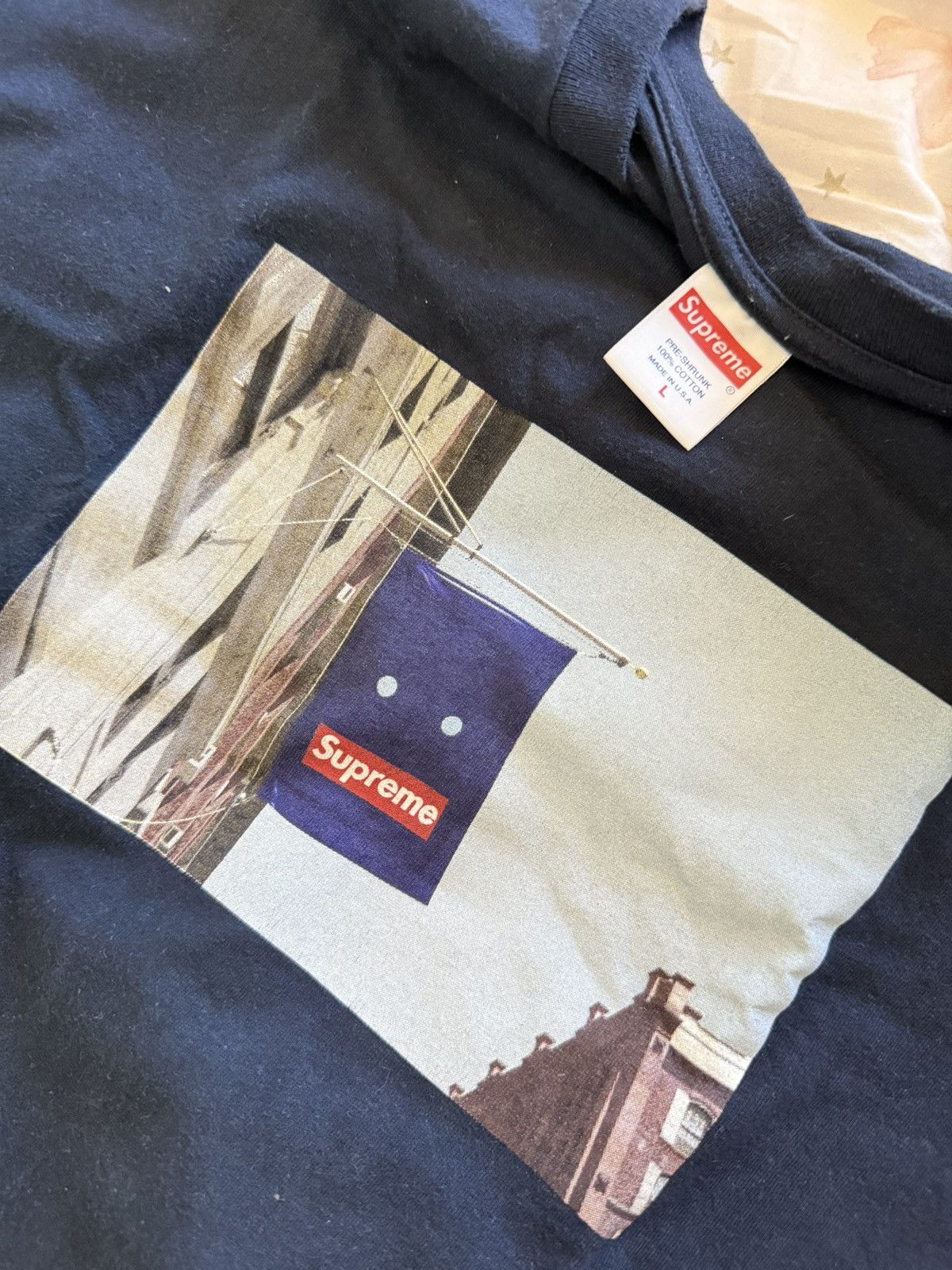 Supreme Supreme Banner Tee FW19 Size US L / EU 52-54 / 3 - 2 Thumbnail