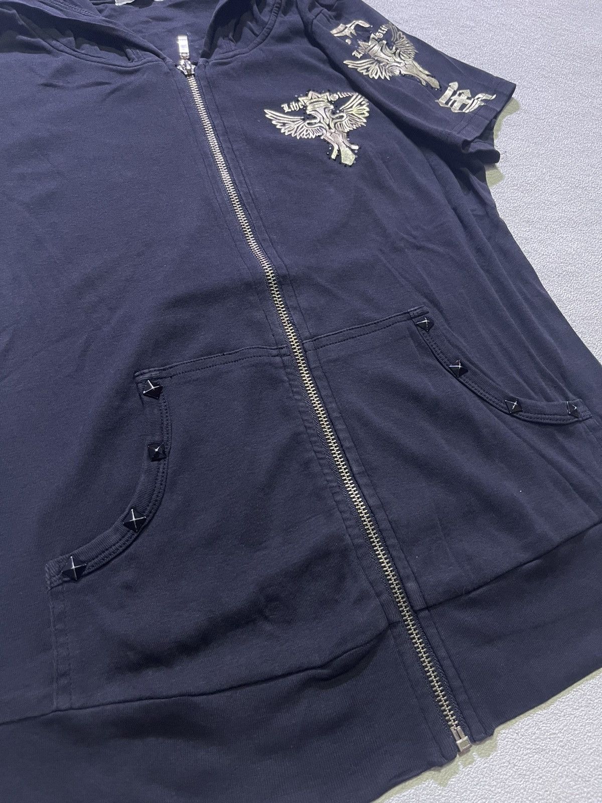 Japanese Brand Y2K JMSTYLE short sleeve tshirt full ziper motif Size M / US 6-8 / IT 42-44 - 6 Thumbnail