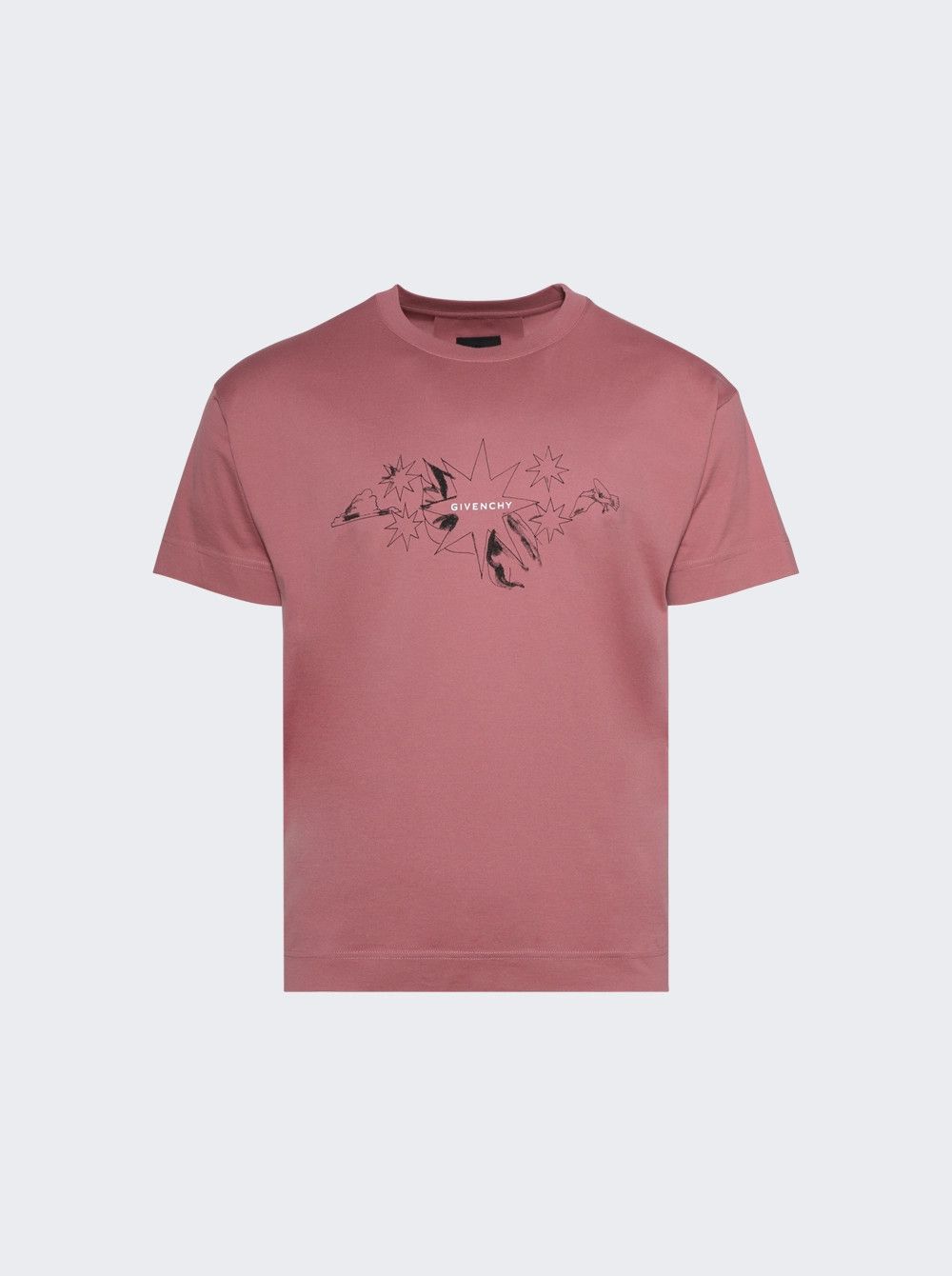 Givenchy o1w1db10426 Boxy Short Sleeve T-Shirt in Pink Size US S / EU 44-46 / 1 - 1 Thumbnail