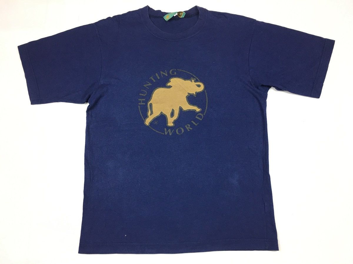 Designer 90s Hunting World Big Elephant Logo Printed Tee Size US M / EU 48-50 / 2 - 1 Thumbnail