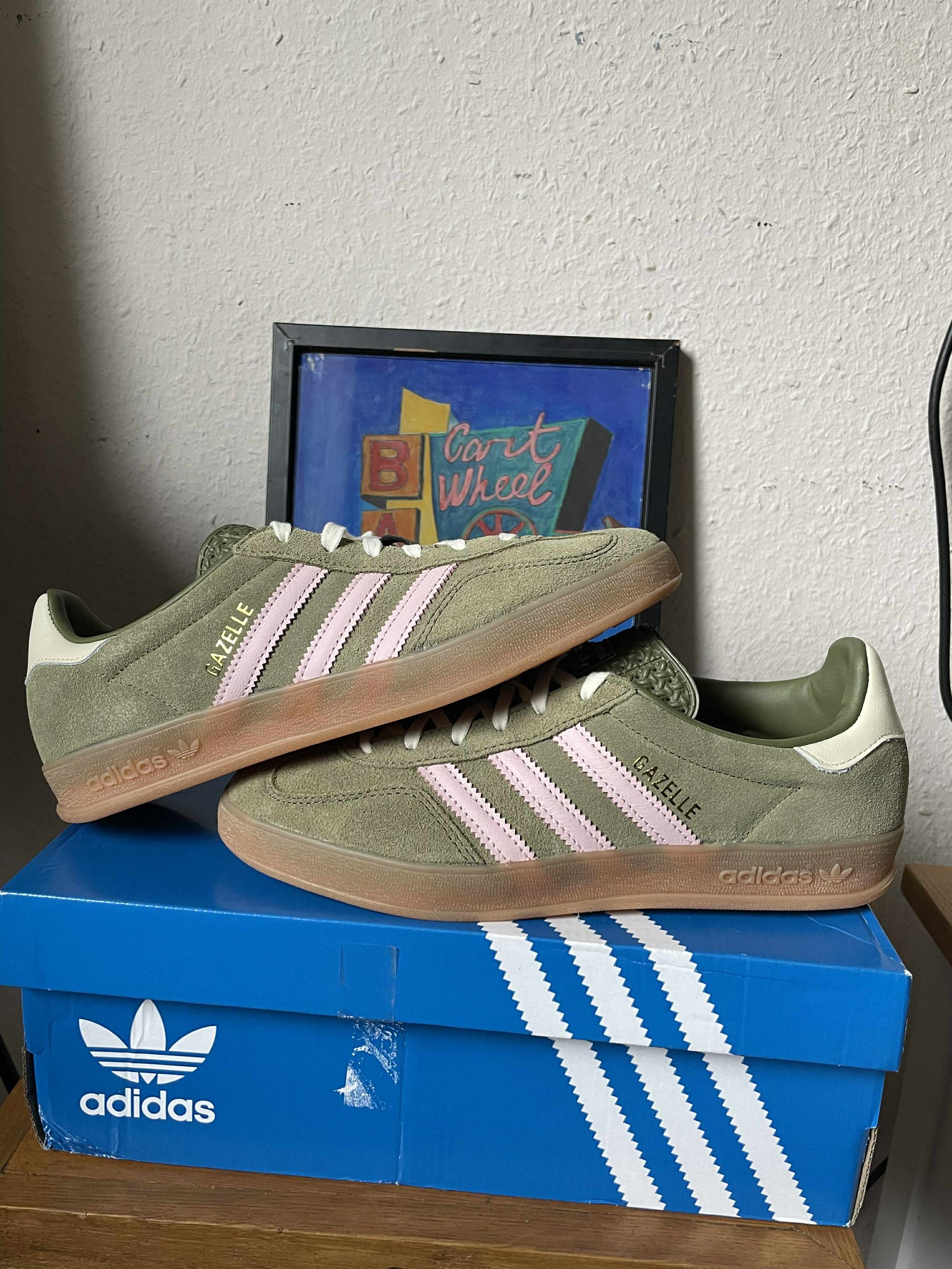 Adidas Adidas Gazelle Indoor Focus Olive Womens US 7.5 Size US 7.5 / IT 37.5 - 15 Thumbnail