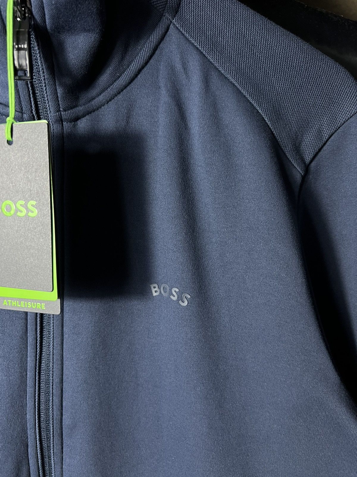 Hugo Boss 🔥 BOSS Mens Navy Full Zip Track Jacket Logo — Size M Size US M / EU 48-50 / 2 - 9 Thumbnail