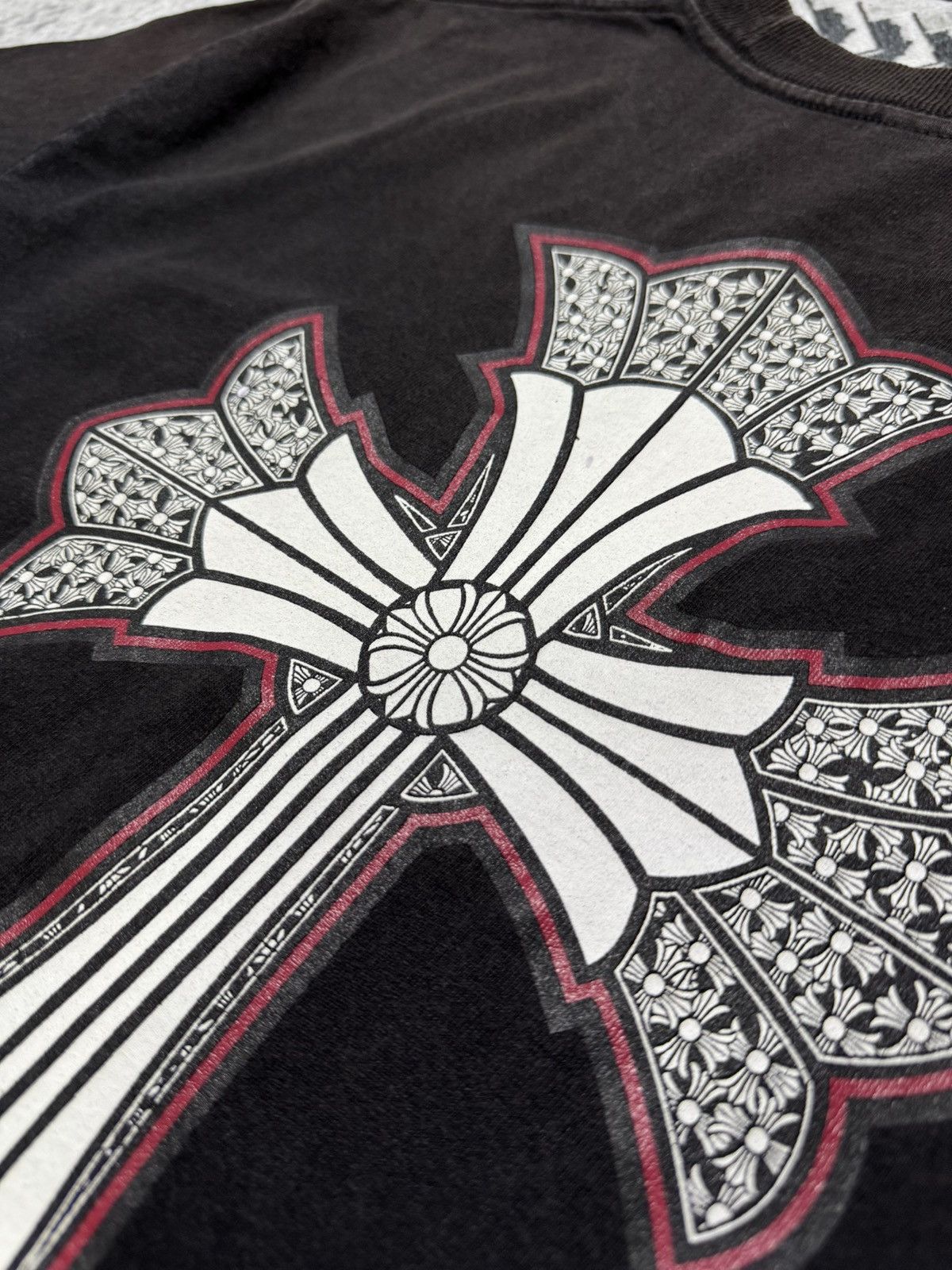 Chrome Hearts RARE! 2010s DOUBLE CROSS NECK PRINT Size US M / EU 48-50 / 2 - 8 Thumbnail