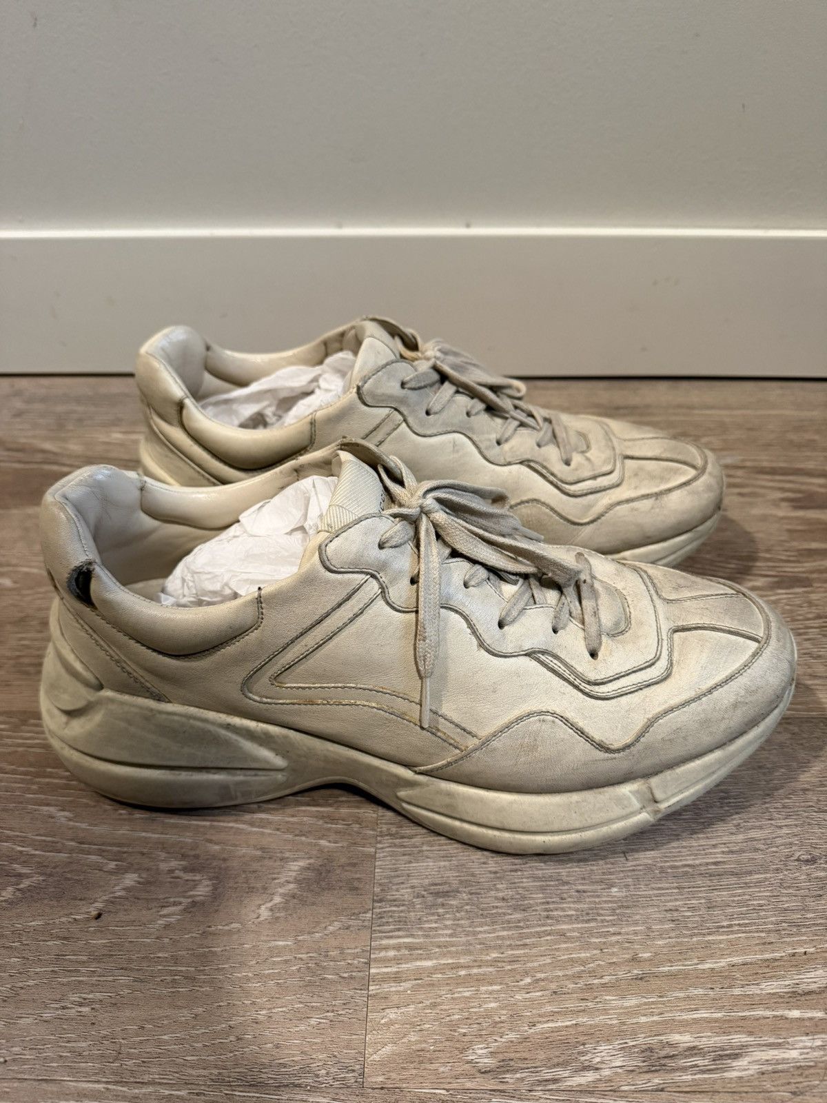 Gucci Gucci Rhyton sneakers size 11.5 Size US 11.5 / EU 44-45 - 4 Thumbnail