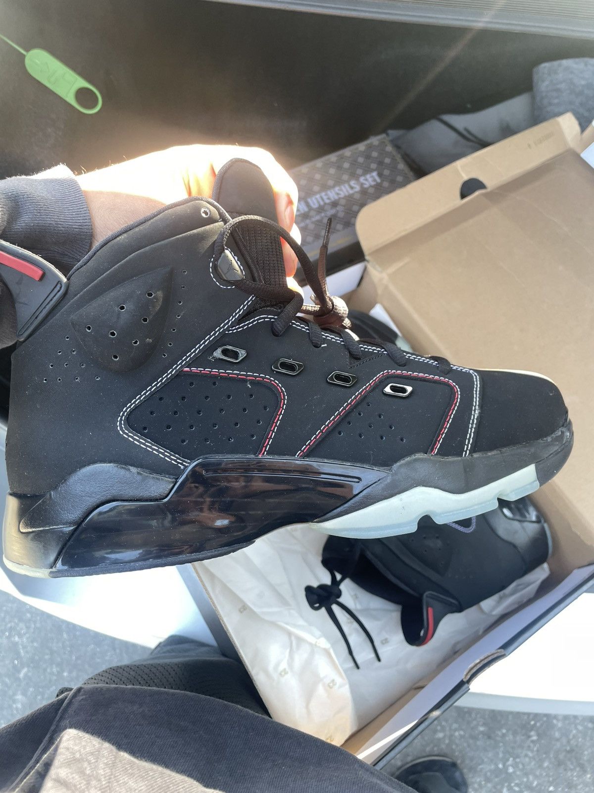 Jordan Brand JORDAN 6-17-23 Black/University Red Size US 13 / EU 46 - 2 Thumbnail