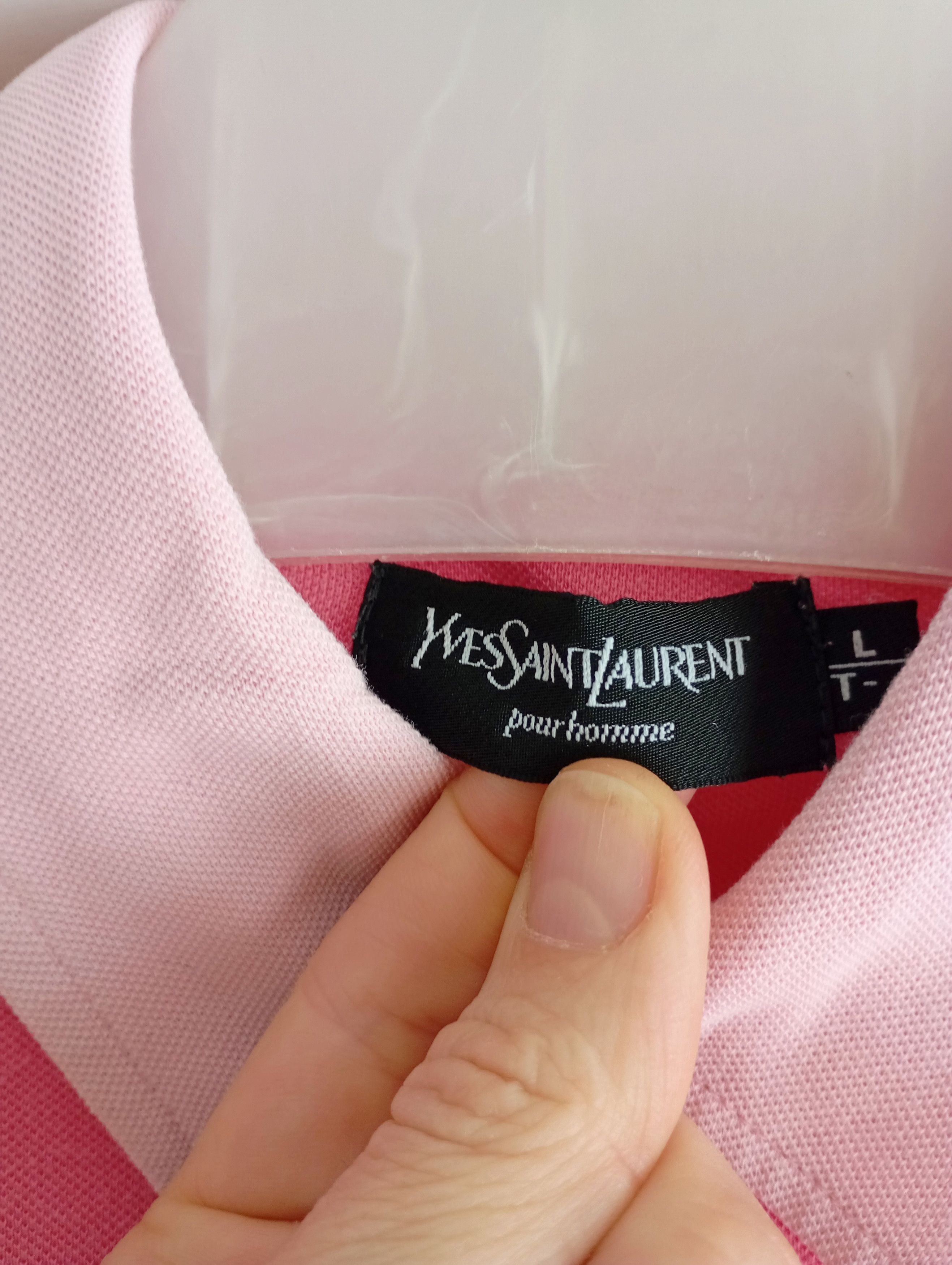 Yves Saint Laurent Yves Saint Laurent YSL Logo Polo TShirt Tee Luxury Old Money Size US L / EU 52-54 / 3 - 8 Thumbnail