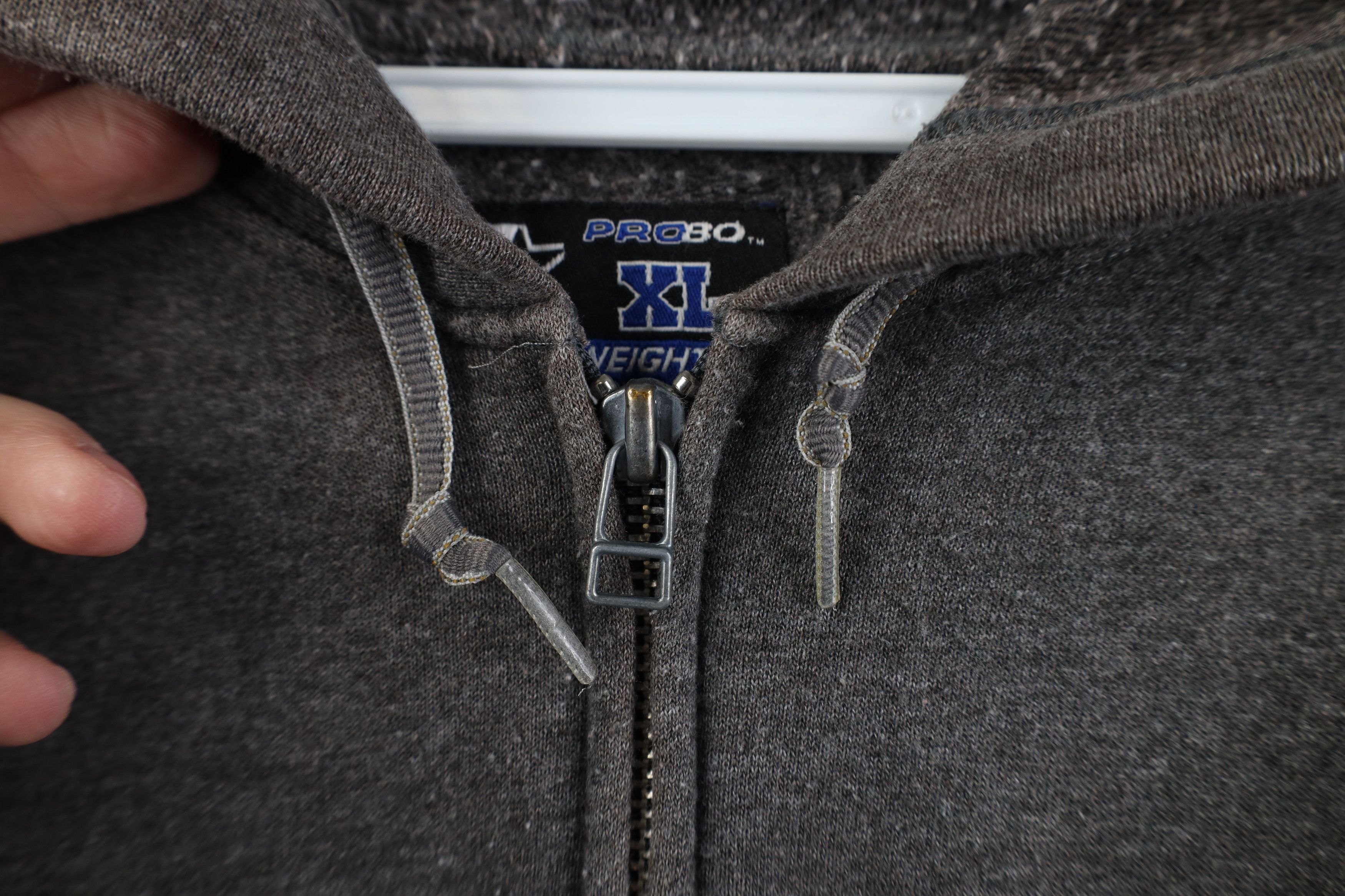Starter Vintage 90s Starter Faded Heavyweight Full Zip Hoodie Gray Size US XL / EU 56 / 4 - 5 Thumbnail