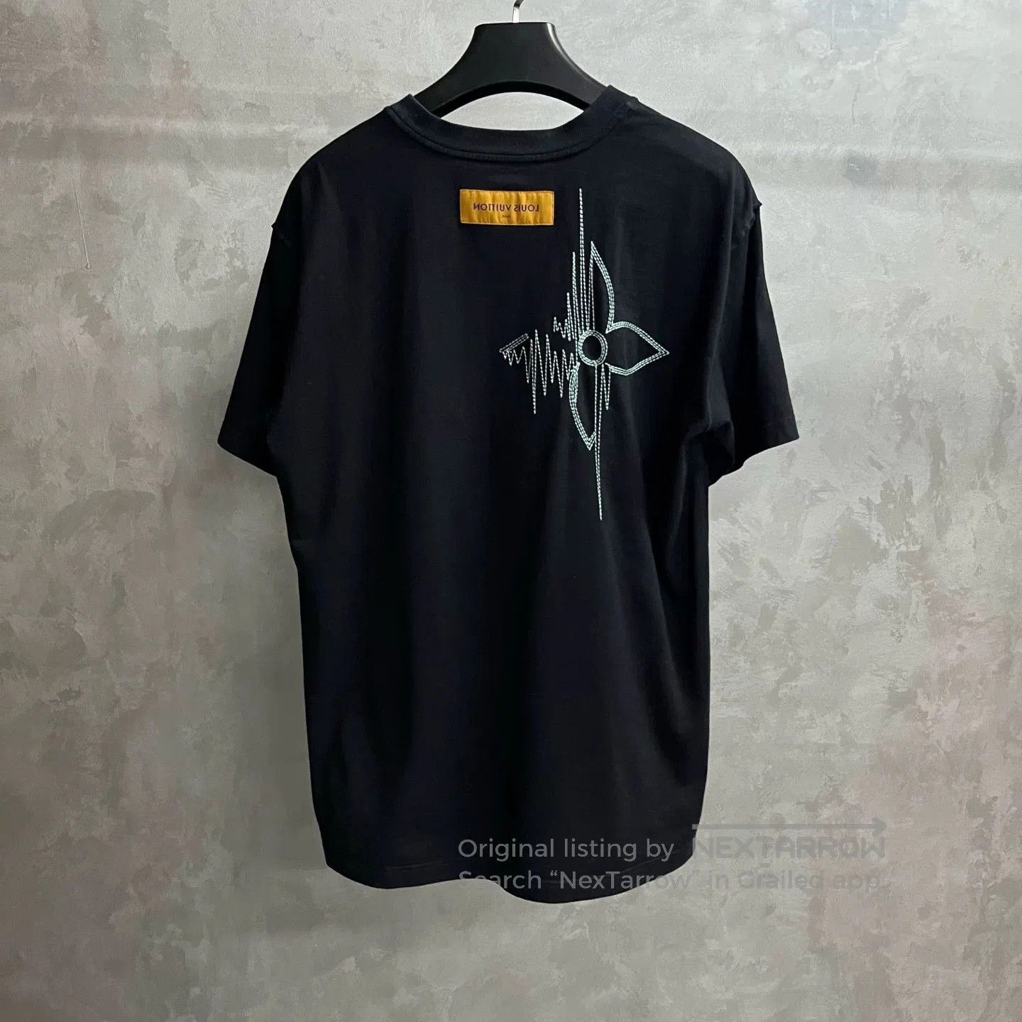Louis Vuitton Louis Vuitton Black Pattern Print Crewneck T. Size US XL / EU 56 / 4 - 5 Thumbnail