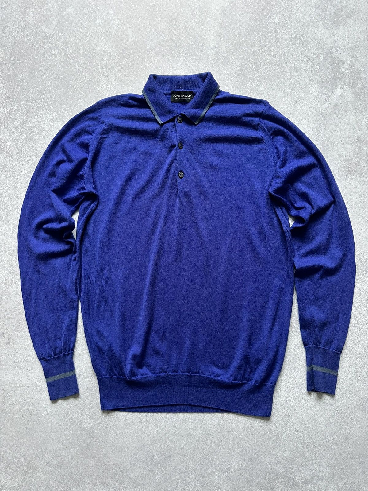 Designer × John Smedley × Vintage Sweater John Smedley Blue made in Great Britain size M Size US M / EU 48-50 / 2 - 2 Thumbnail