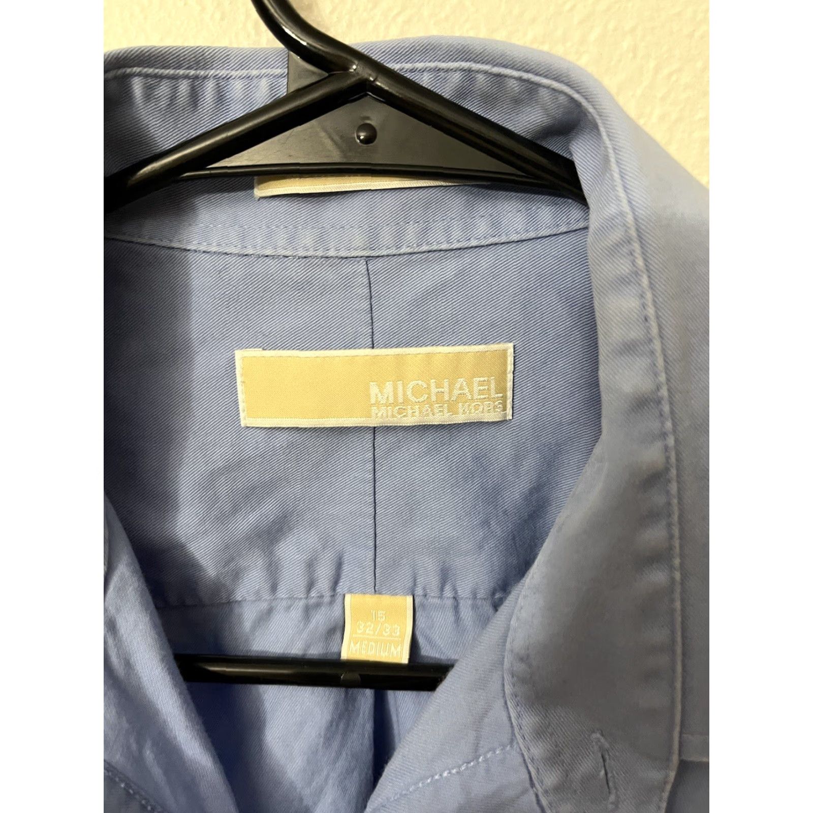 Michael Kors Michael Kors Men Button-Up Shirt Size 15 Blue Long Sleeve Classic Fit Regular 15 Button-Front Non-Iron Club Shirt Mens Size US M / EU 48-50 / 2 - 2 Thumbnail