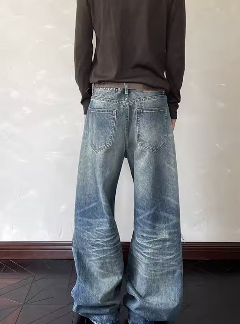Other HEAVY Distressed Ultra-Baggy Denim - Y2K Stacked Fit Size US 33 - 2 Thumbnail