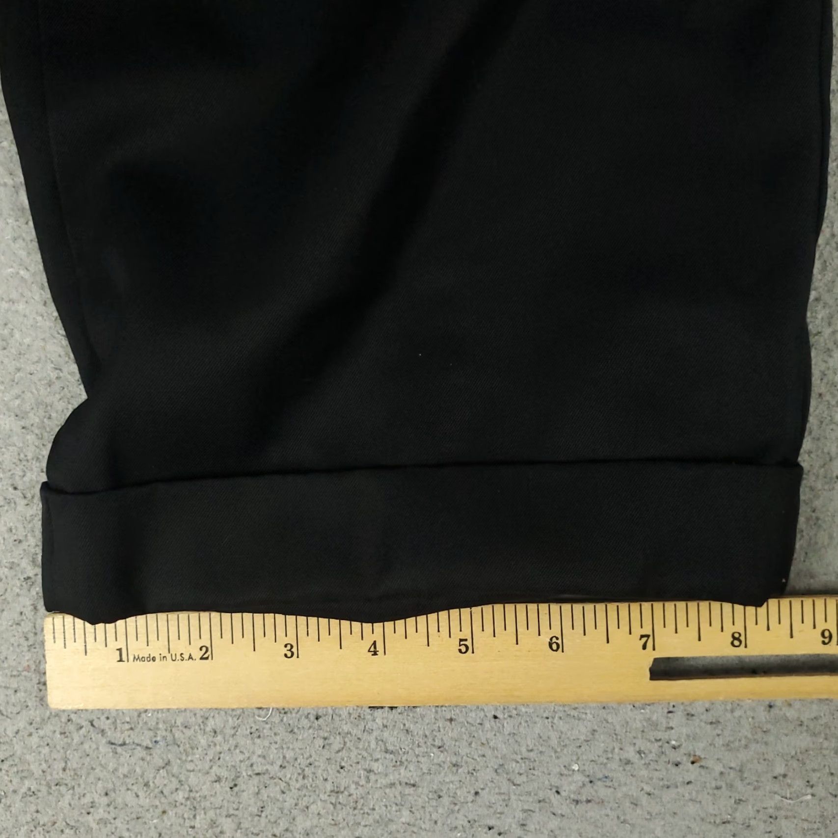 Zanella Zanella Pants Mens 35x27 Black Pleated Cuffed Wool Dress Pants Trousers Chino, Regular, Zip Closure, Straight Leg, Dry Clean Only, Vintage No Size US 35 - 6 Thumbnail