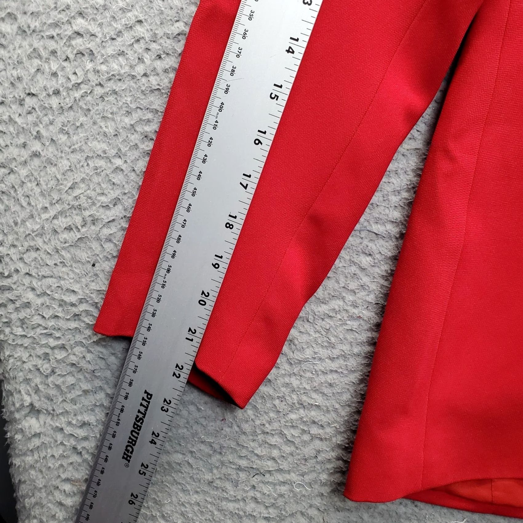 Kasper Kasper A.S.L. Blazer Jacket Womens Petites 6P Red Formal Long Sleeve Button Front Blazer Jacket Womens Size 6P Red Formal Long Sleeve Button Front Size M / US 6-8 / IT 42-44 - 5 Thumbnail