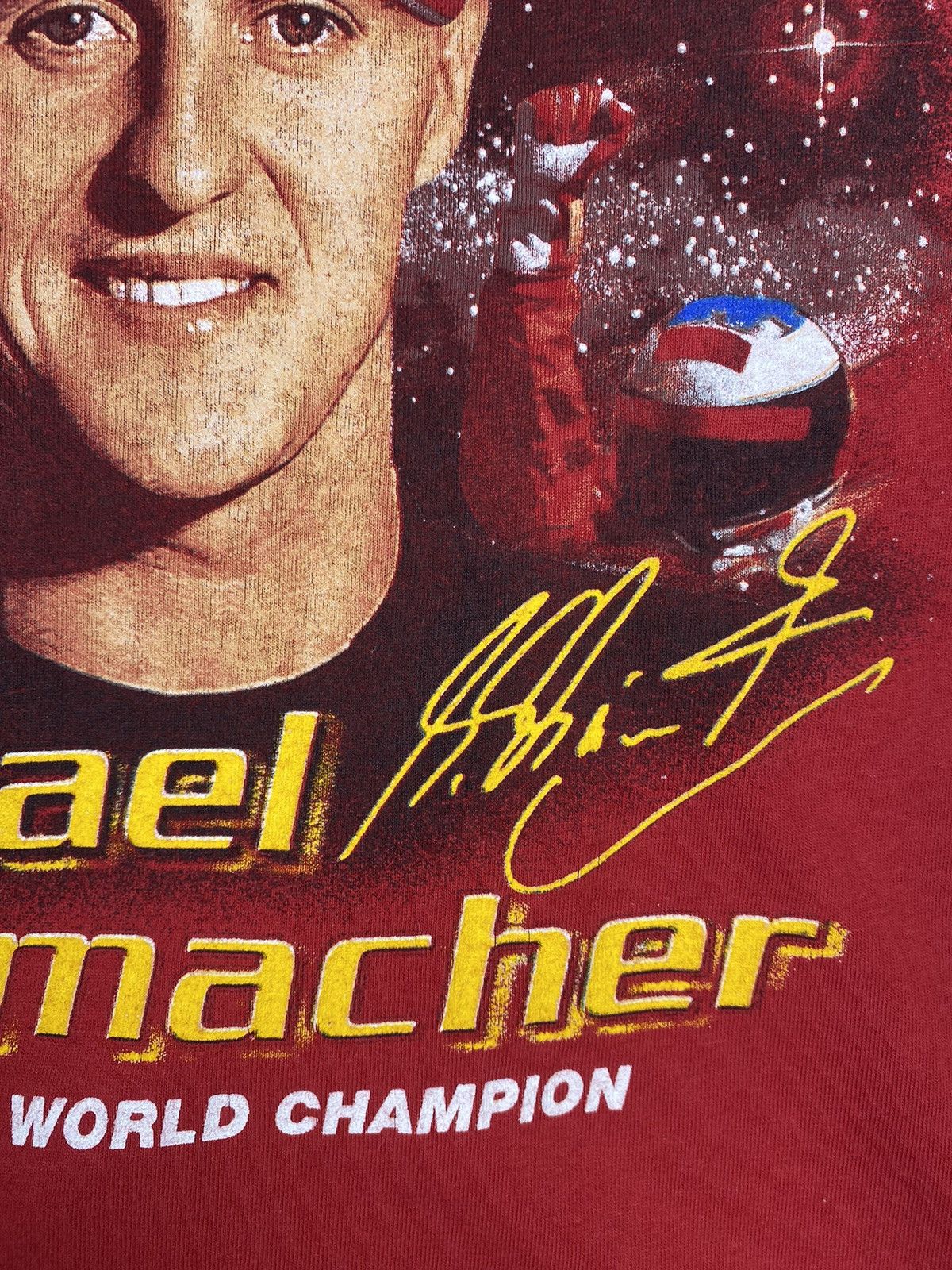 Vintage 2000s Michael Schumacher F1 World Champion T Shirt
