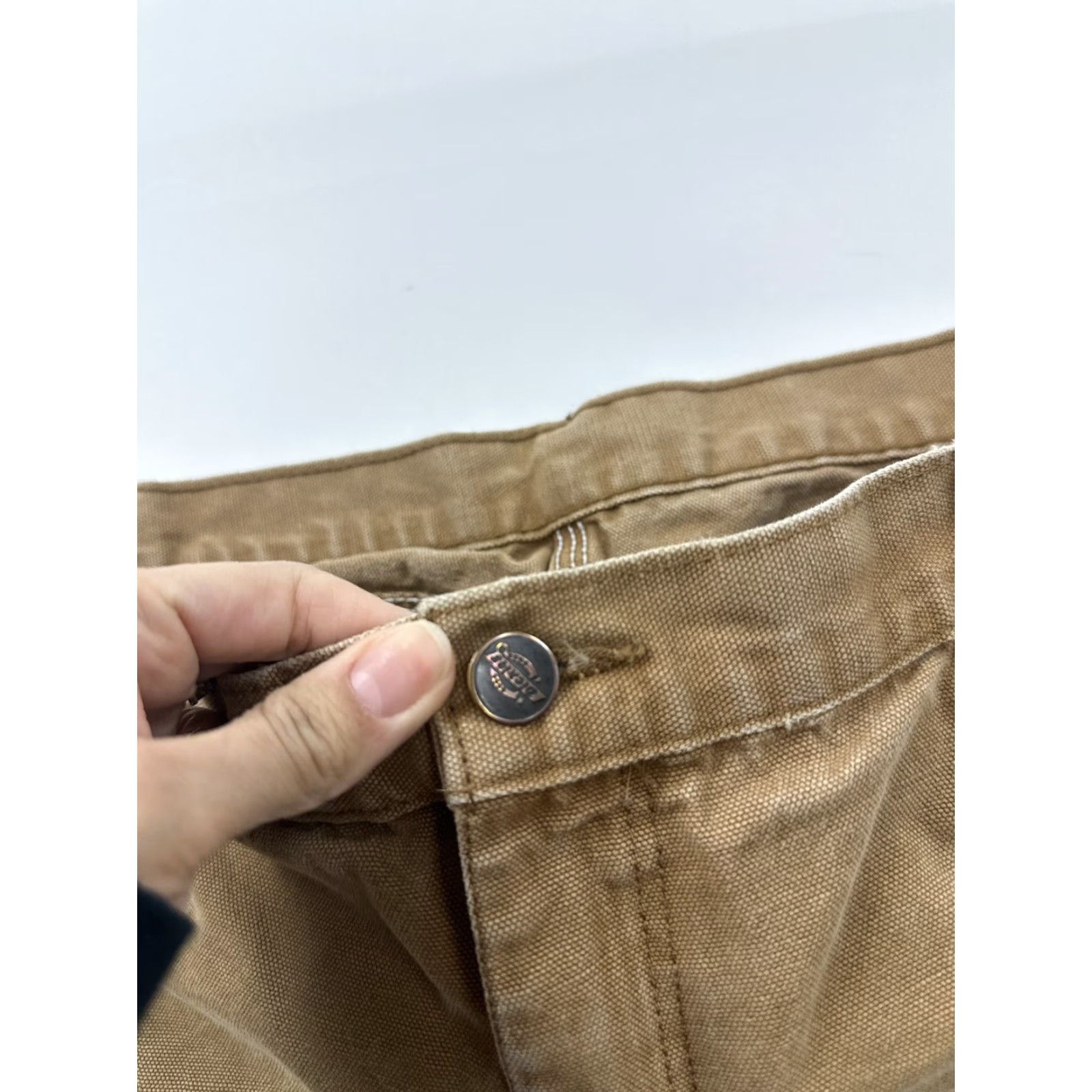Dickies VINTAGE Dickies Pants Men’s 40 x 30 Carpenter Workwear Brown Beige Duck Utility Patch Pockets Size US 40 / EU 56 - 7 Thumbnail