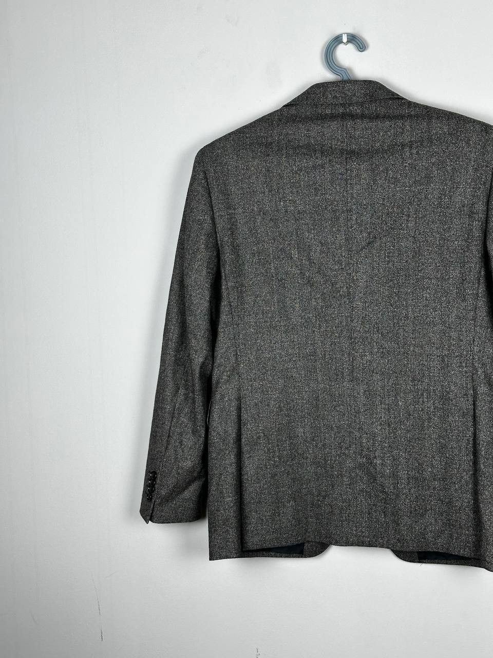Tagliatore Tagliatore Virgin Wool Grey Checkered Blazer Made In Italy Size 52R - 9 Thumbnail