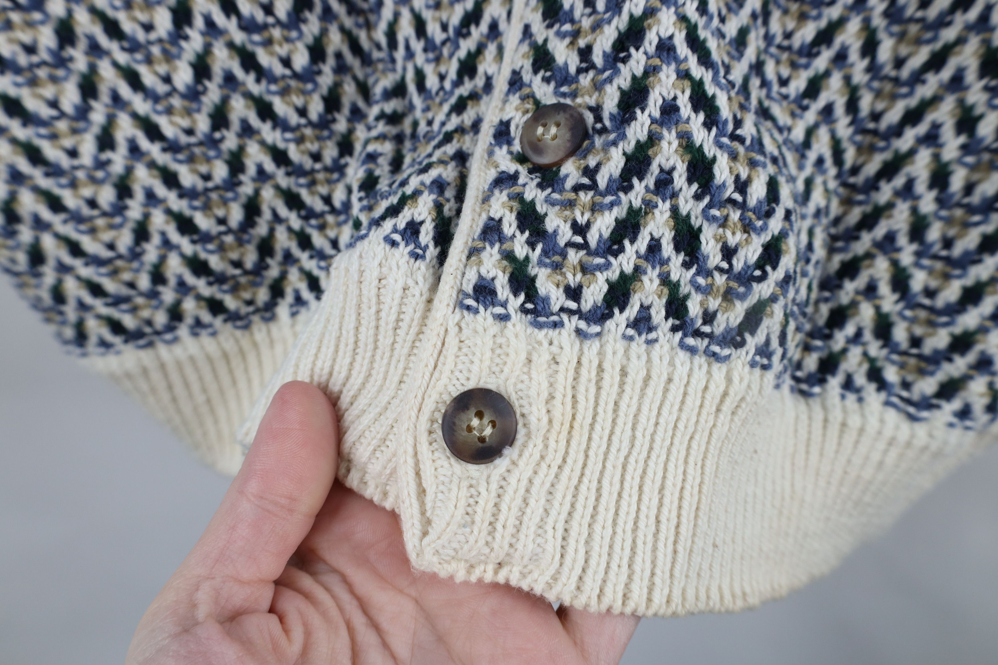 Vintage Vintage 90s Streetwear Herringbone Cardigan Sweater Vest USA Size US M / EU 48-50 / 2 - 4 Thumbnail