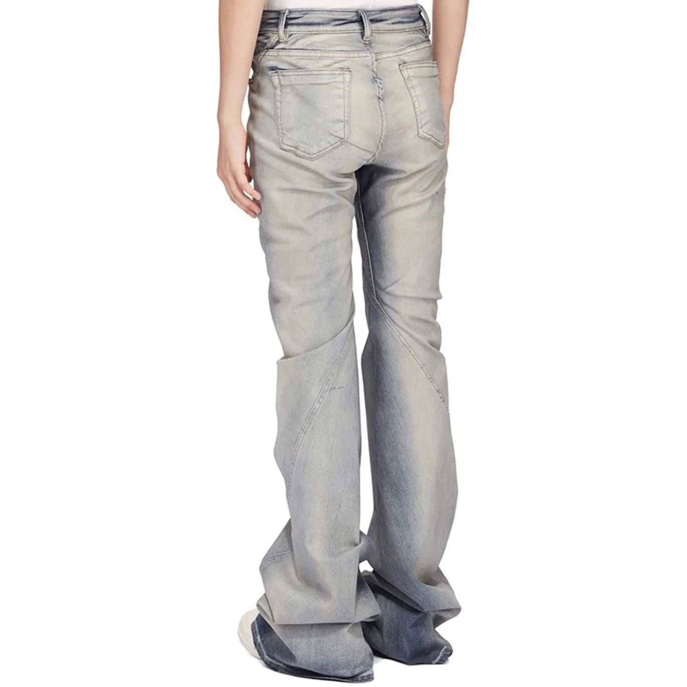 Jean High Street Mud Dyed Washed Baggy Flare Pants Size US 29 - 2 Thumbnail