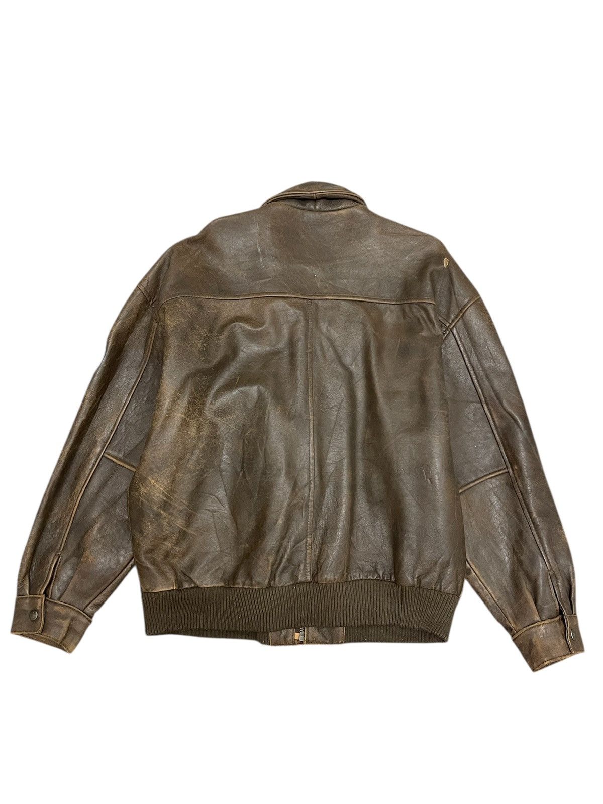 Leather Vintage Neo Blood Patches Leather Flight Jacket Size US M / EU 48-50 / 2 - 6 Thumbnail