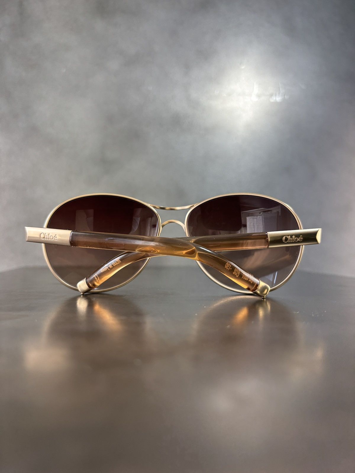 Chloe × Vintage 2000s Chloe Sunglasses Y2K Vintage Aviators LVMH Sparkle Size ONE SIZE - 1 Thumbnail