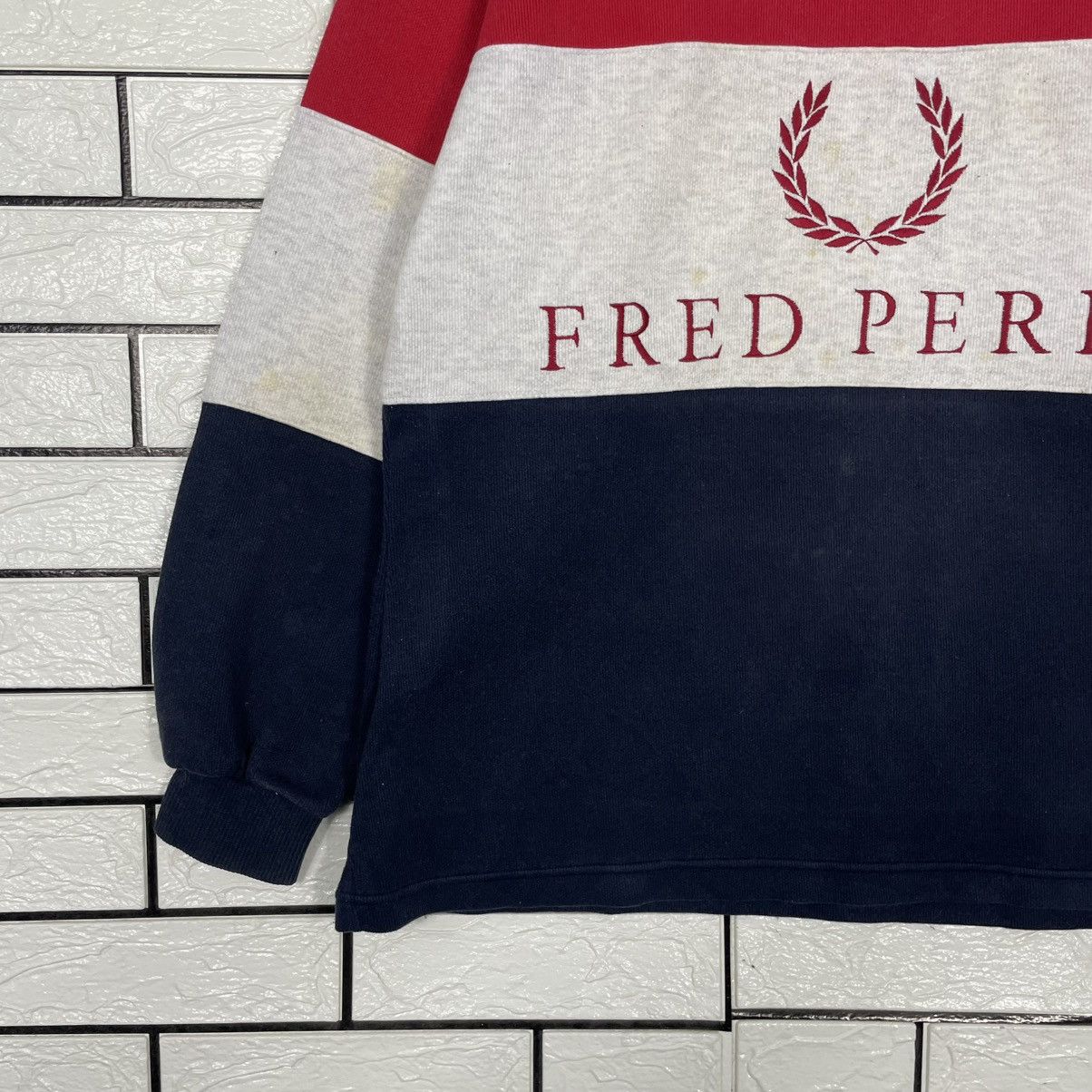 Fred Perry Fred Perry Color Block Sweater Size US L / EU 52-54 / 3 - 3 Thumbnail