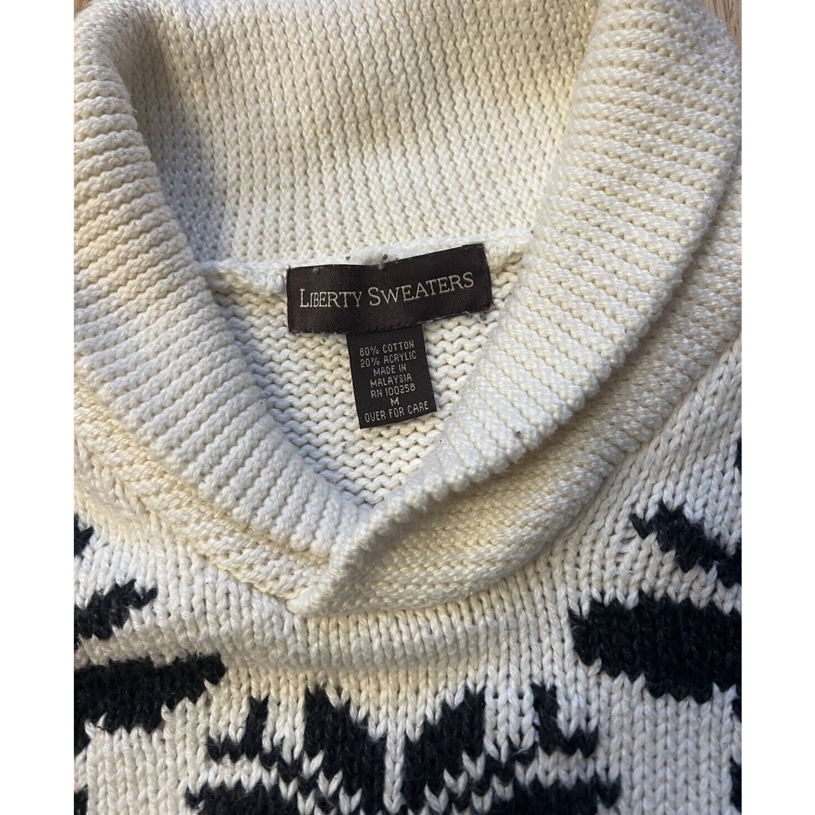 Liberty Vintage Knit Liberty Sweaters Medium Twin Moose Knit Nordic Size US M / EU 48-50 / 2 - 2 Thumbnail