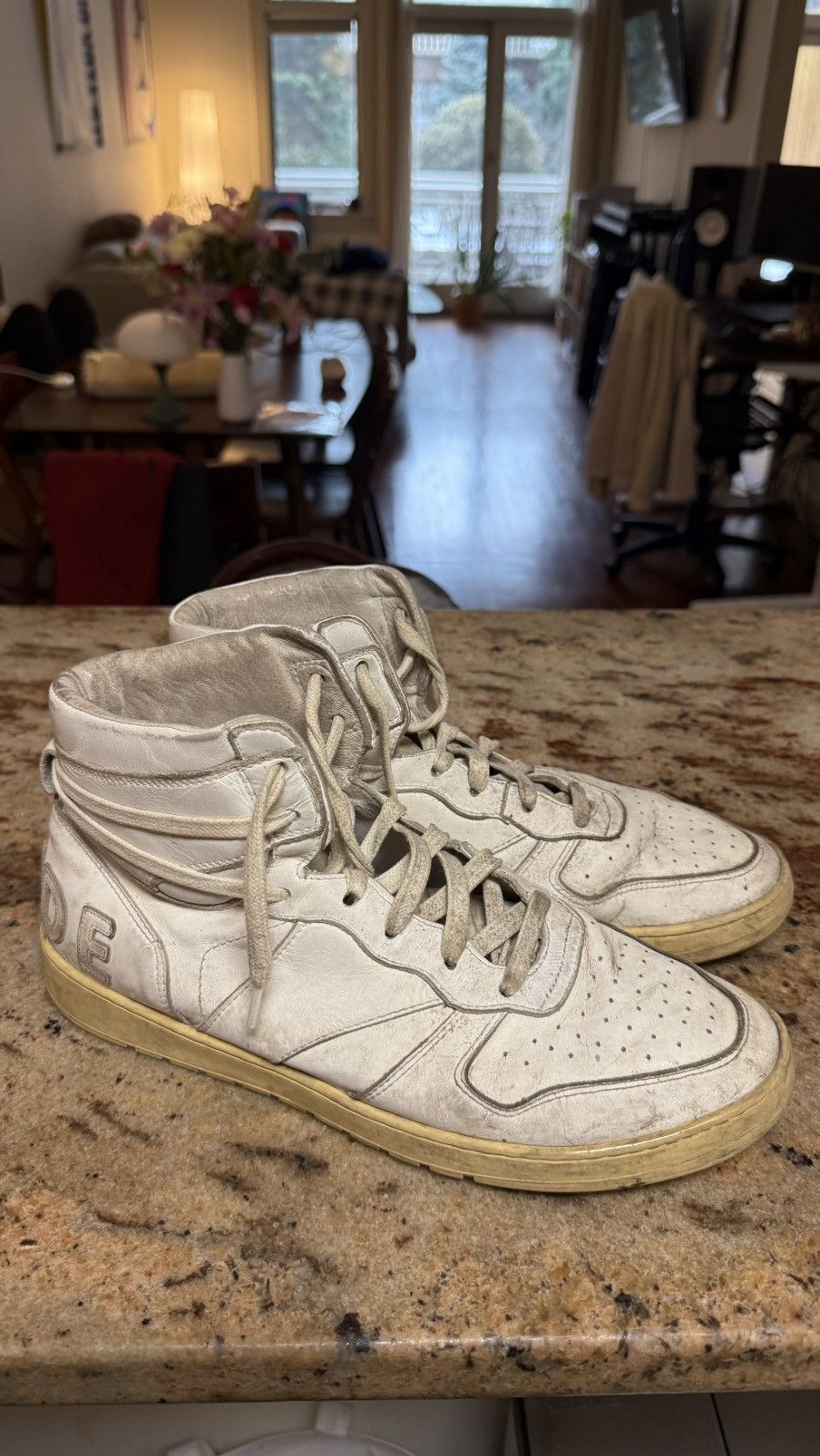 White Rhecess Hi Sneakers
