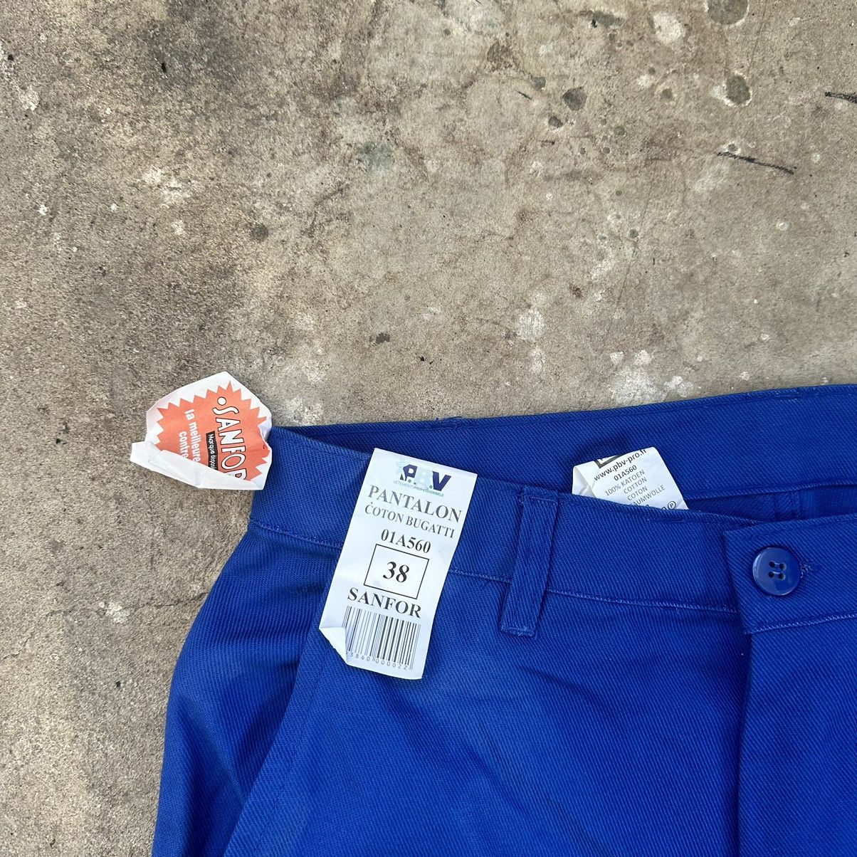 Other 1970ʼs Vintage French utility HBT Sanfor Cotton Work Pants Size US 30 / EU 46 - 4 Thumbnail