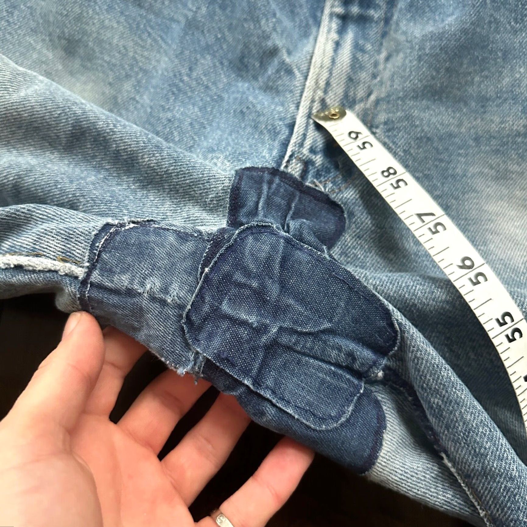 Levi's VINTAGE Levi's 505 Jeans Men 36x36 Light Wash 80s Straight Fit Cotton Denim Size US 36 / EU 52 - 7 Thumbnail