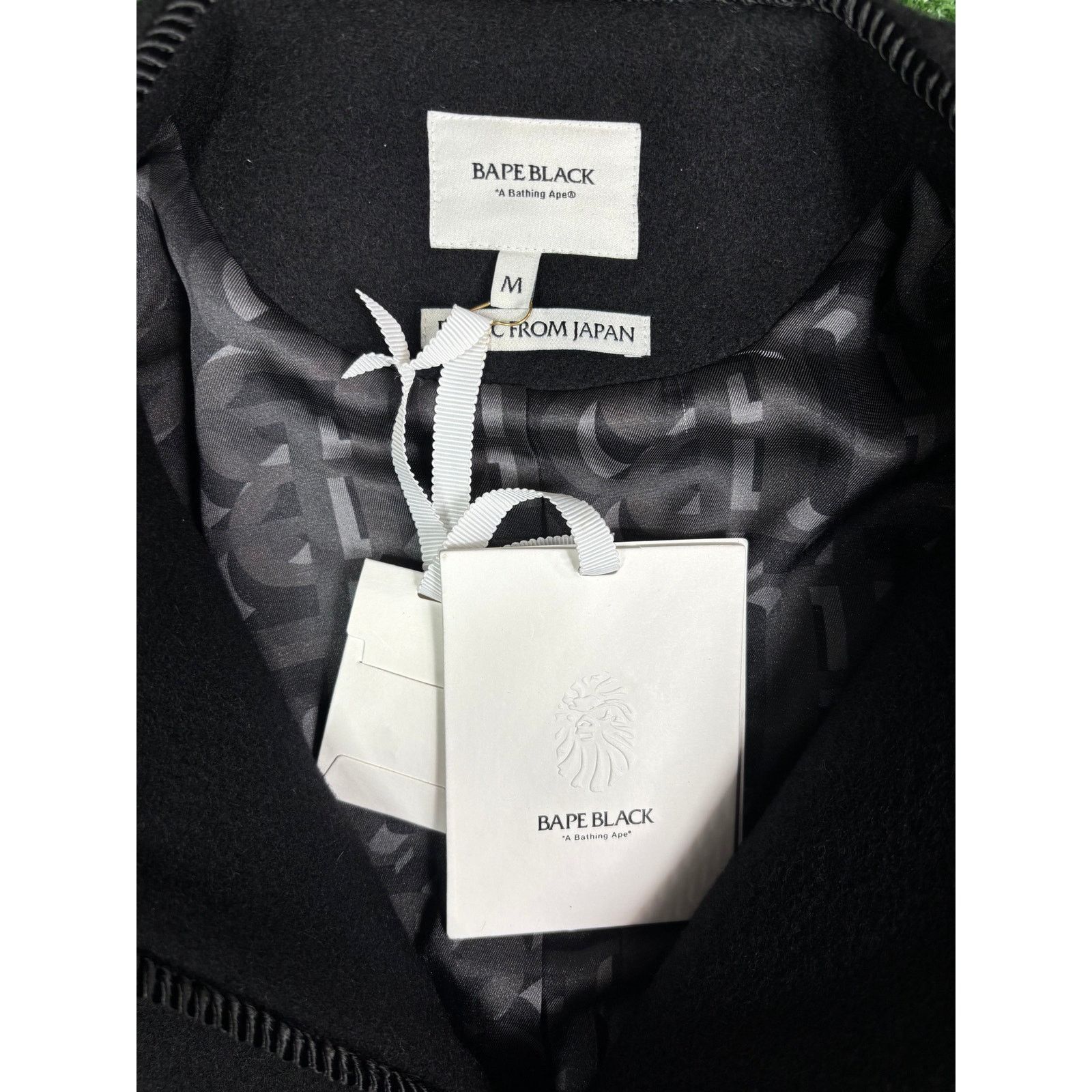 Bape Bape Black Collarless Wool Black Chinese Jacket Size Medium Size US M / EU 48-50 / 2 - 6 Thumbnail