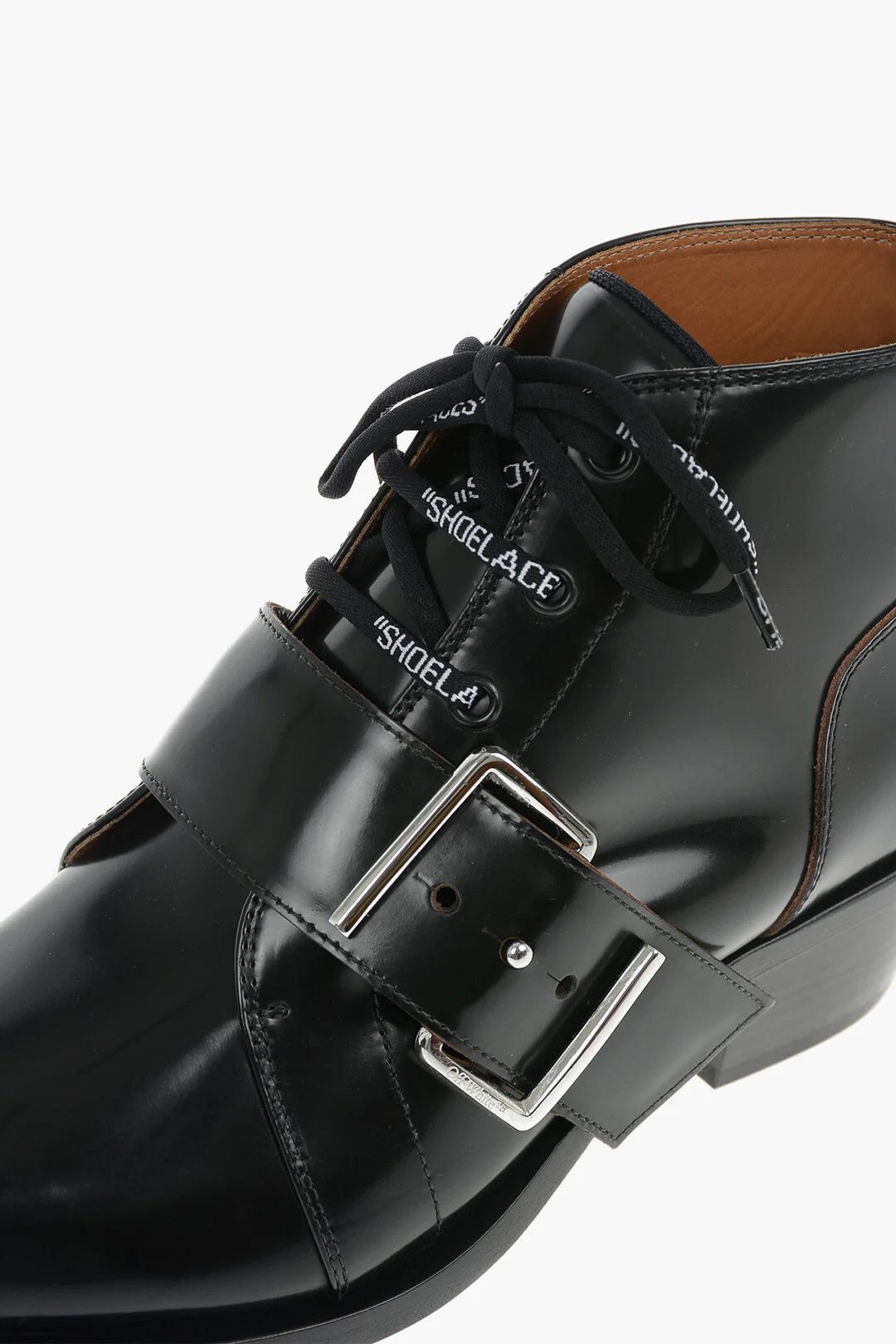 Off-White og1mm0426 Leather Western Ankle Boots in Black Size US 8 / EU 41 - 4 Thumbnail