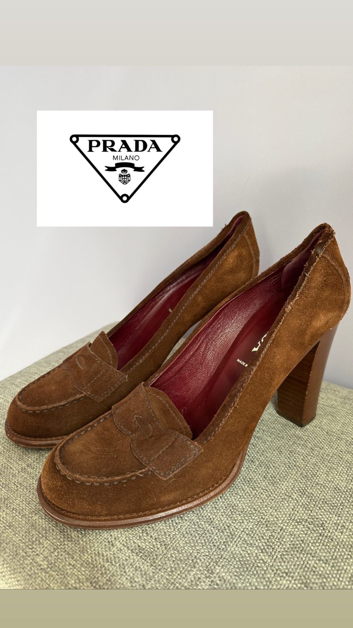 Prada PRADA VINTAGE leather loafers with heal Size US 9 / IT 39 - 8 Thumbnail
