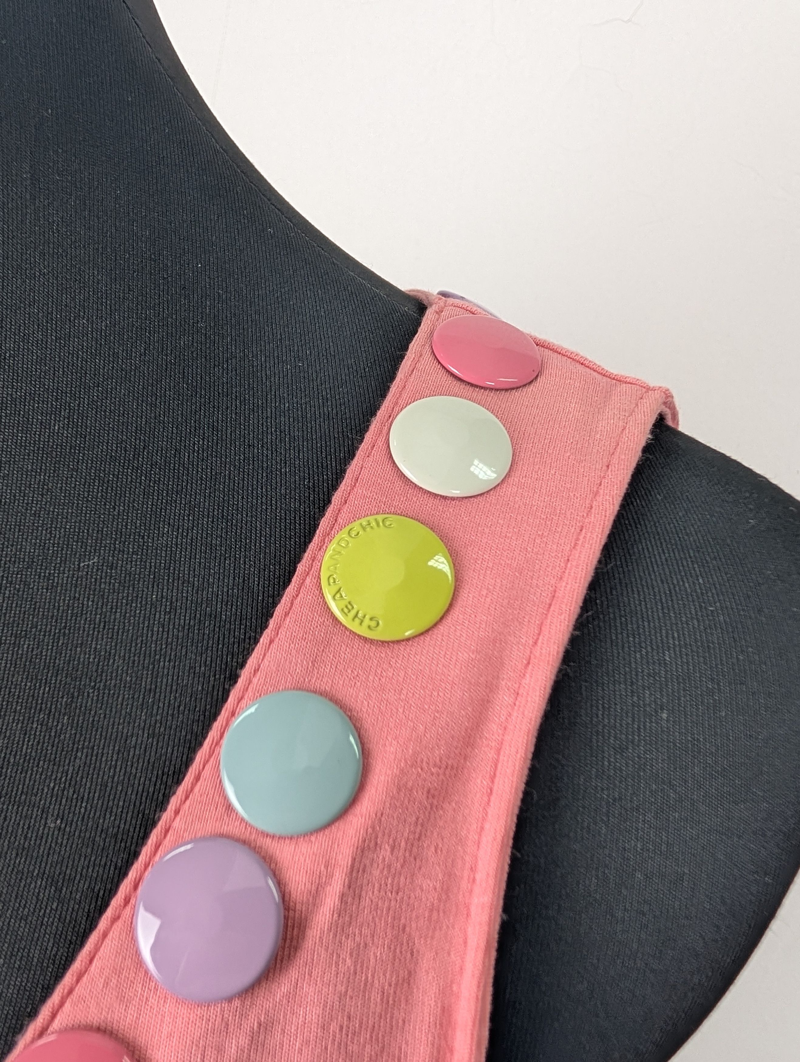 Moschino Moschino Cheap And Chic Pink Tank Top With Colorful Buttons Size S / US 4 / IT 40 - 5 Thumbnail