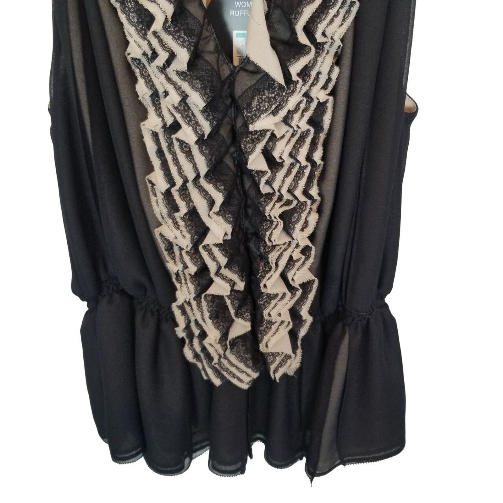 Robert Rodriguez Robert Rodriguez Target Womens Ruffle Blouse Sz M Whimsigoth Size M / US 6-8 / IT 42-44 - 3 Thumbnail