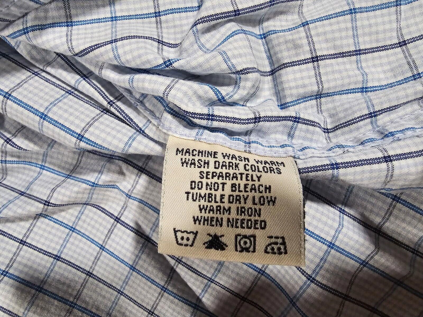 Faded Glory Faded Glory 3x(54/56) blue checkered button-up shirt NWT Size US XXL / EU 58 / 5 - 8 Thumbnail