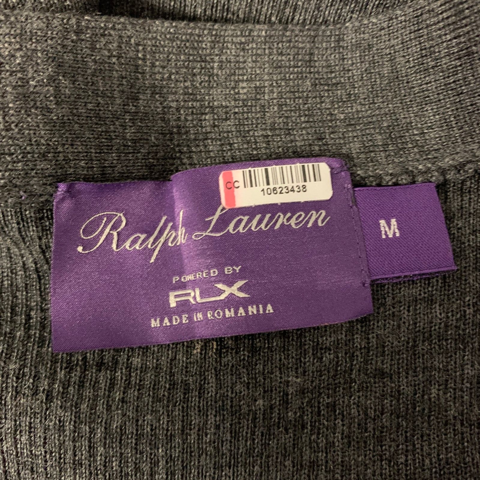 Ralph Lauren RALPH LAUREN Size M Charcoal Wool V-Neck Cardigan Size M / US 6-8 / IT 42-44 - 5 Thumbnail
