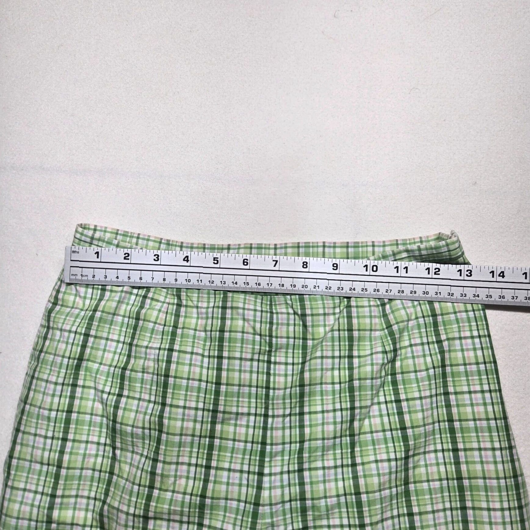 Brooks Brothers Brooks Brothers Women's Green Plaid Chino Flat Front Zipper Pants 4 Size 27" / US 4 / IT 40 - 5 Thumbnail