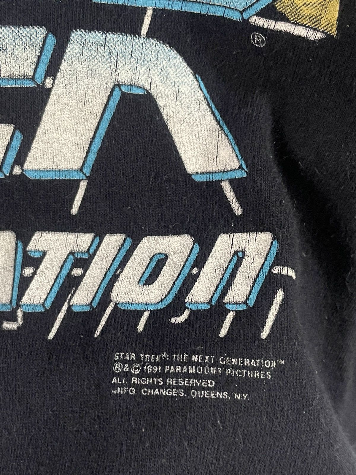 Vintage 1991 Star Trek The Next Generation Tee Size US XL / EU 56 / 4 - 5 Thumbnail