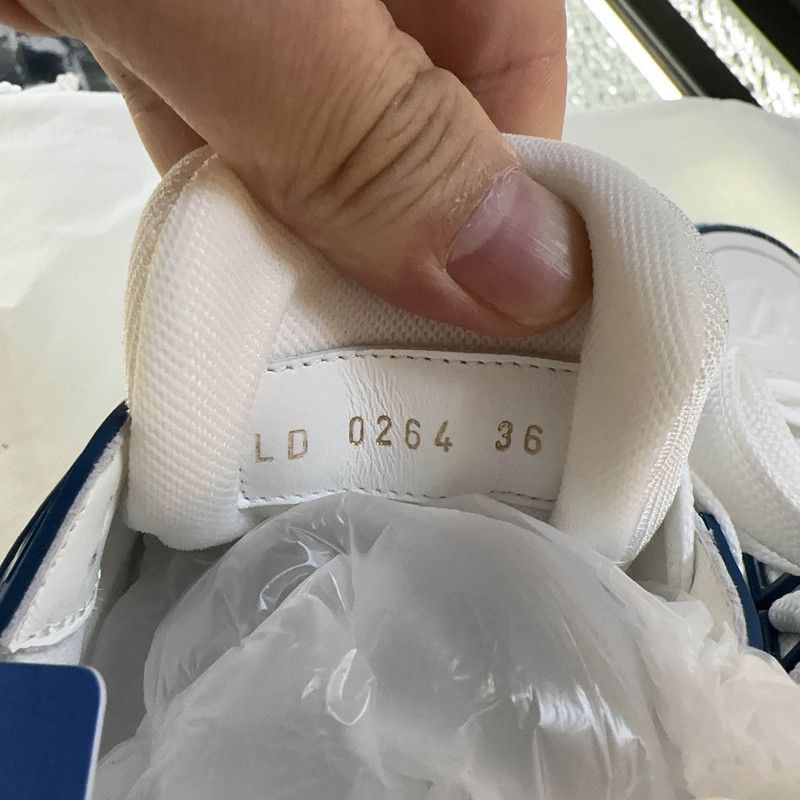 Louis Vuitton Louis Vuitton Denim-White Trainer Sneakers for Women -2505 Size US 6 / IT 36 - 4 Thumbnail