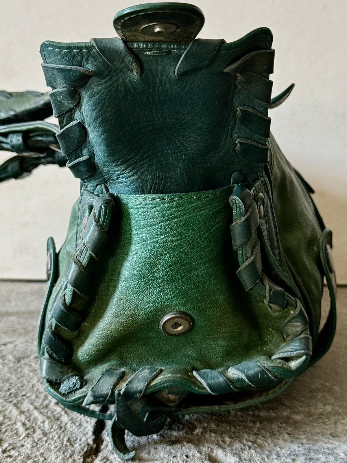 Chloe Chloe - 2000’s - Phoebe Philo - Green Leather Silverado Bag Size ONE SIZE - 16 Thumbnail