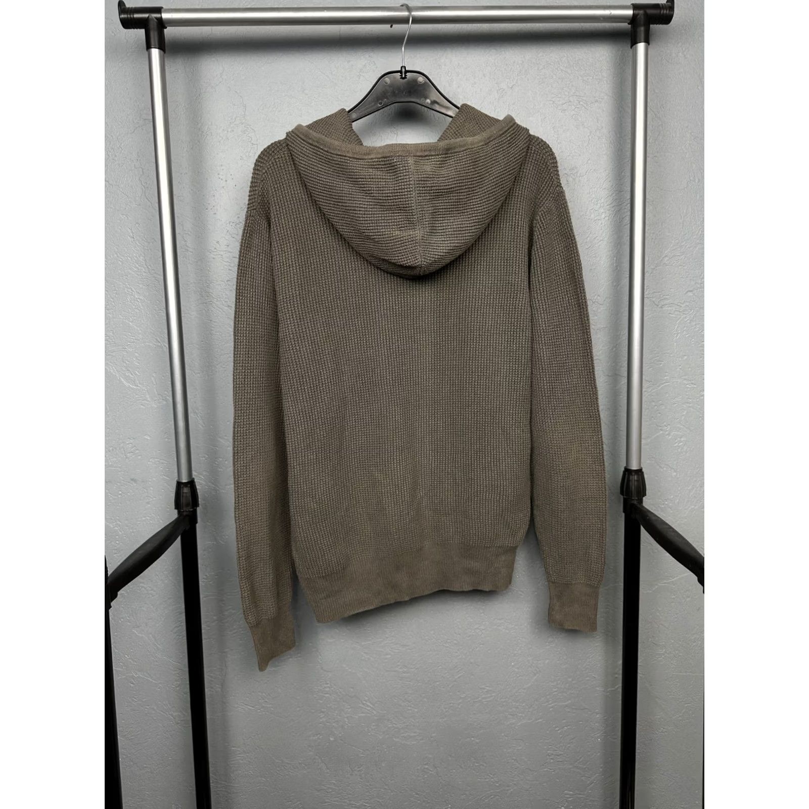 Allsaints AllSaints Trias Mens Cotton Knit Zip Hoodie M - Multicolor, Full Zip, Hooded, Logo, Solid Knit Cotton Shirt Size US M / EU 48-50 / 2 - 6 Thumbnail