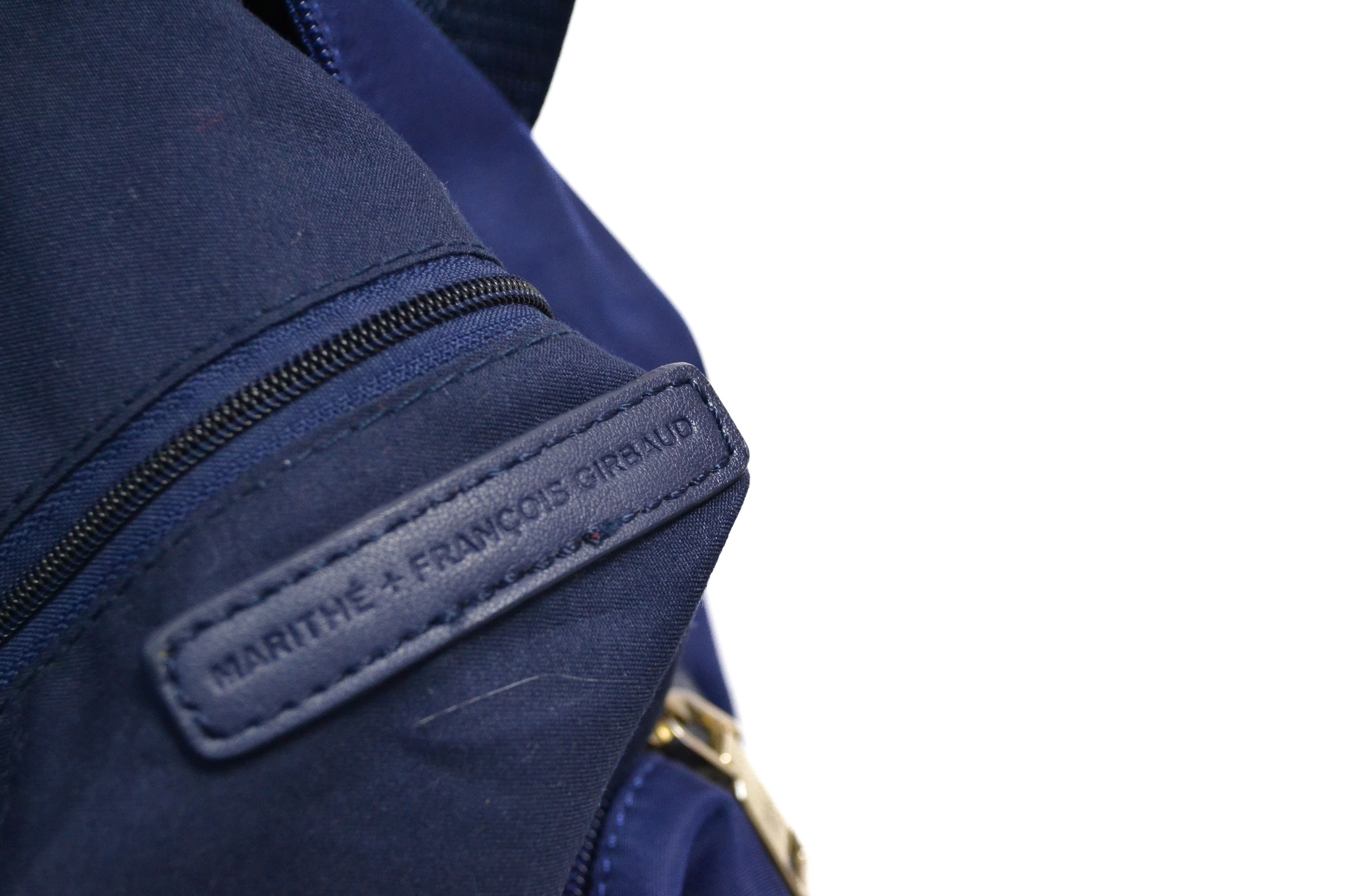 Marithe + Francois Girbaud Marithe+Francois Girbaud Designer Blue Navy Nylon Bag Size ONE SIZE - 8 Thumbnail