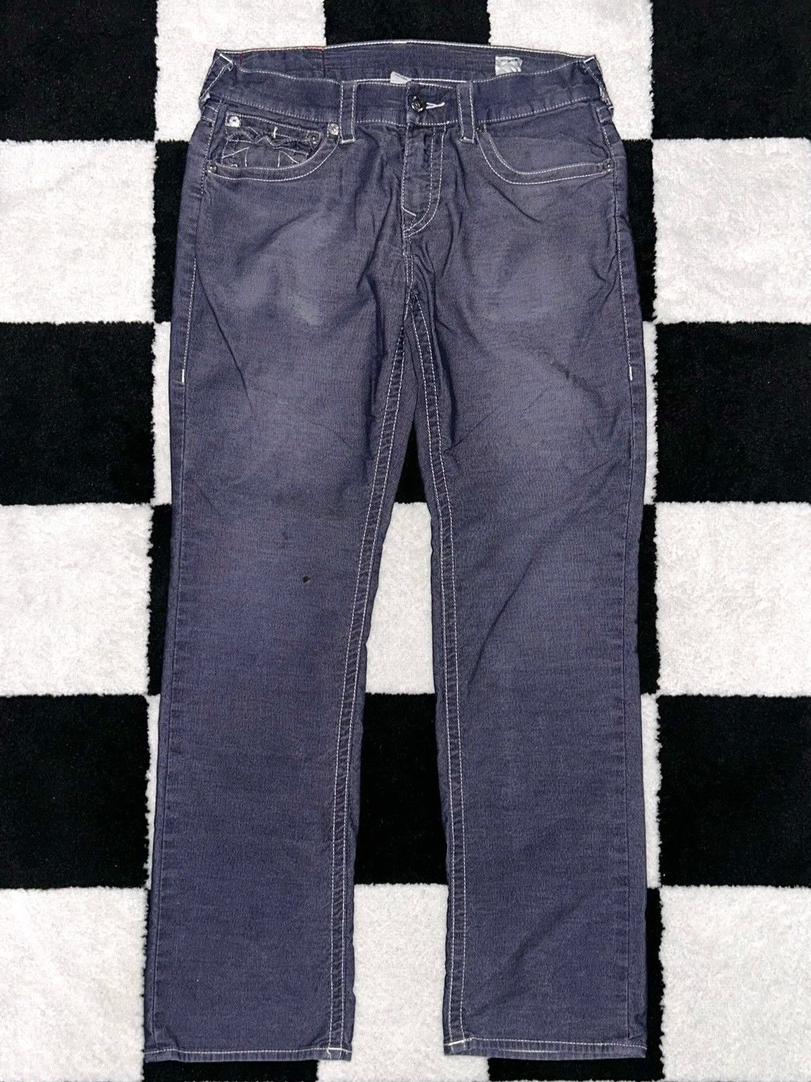 True Religion True Religion Purple Corduroy Pants Size US 31 - 2 Thumbnail