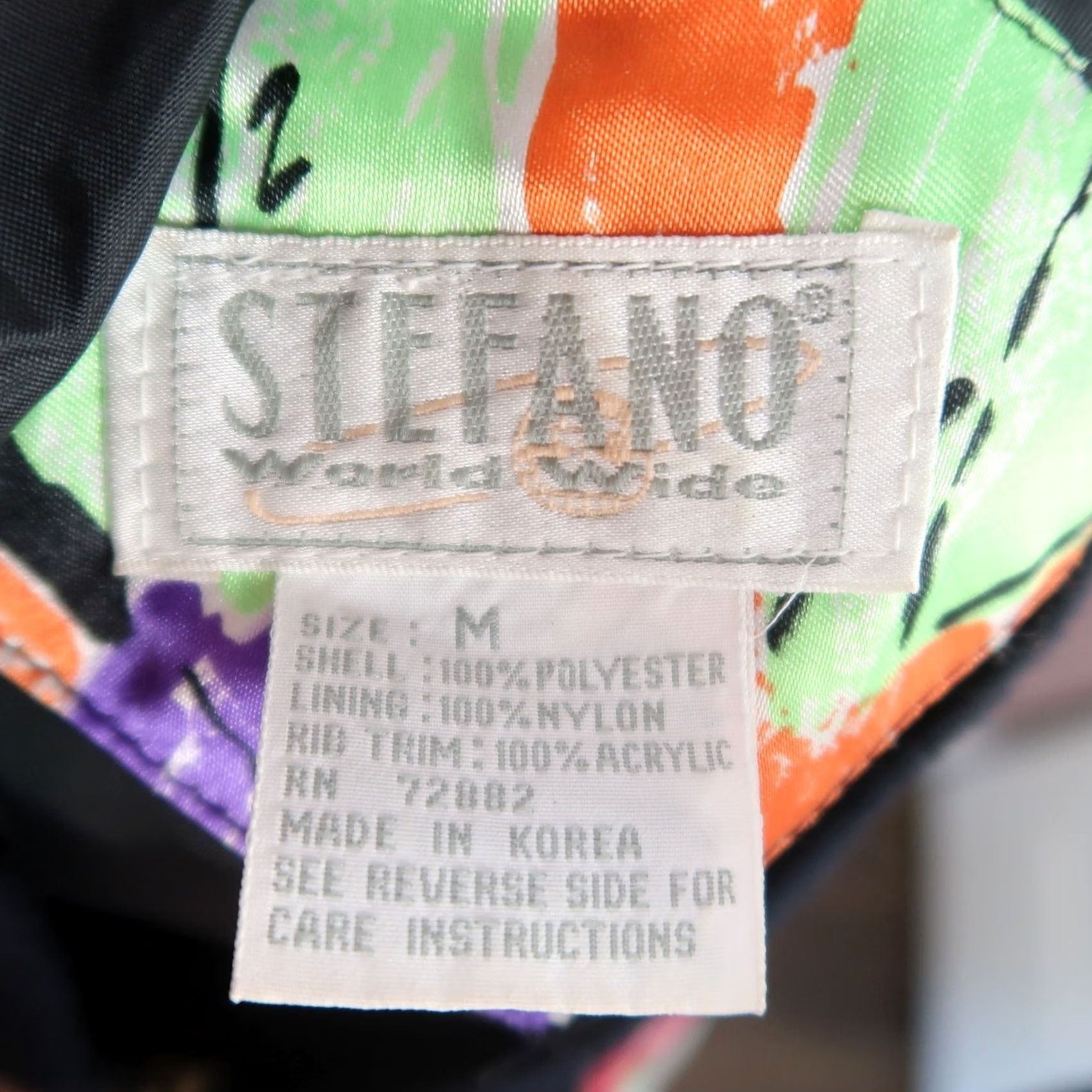 Vintage VINTAGE Stefano Tropical Floral Island Print Satin Bomber Jacket M Womens Size M / US 6-8 / IT 42-44 - 6 Thumbnail