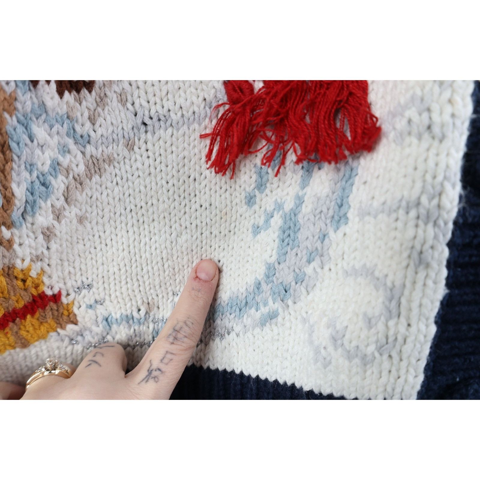 Vintage Vintage 90s Streetwear Heavy Christmas Cardigan Sweater Size L / US 10 / IT 46 - 6 Thumbnail